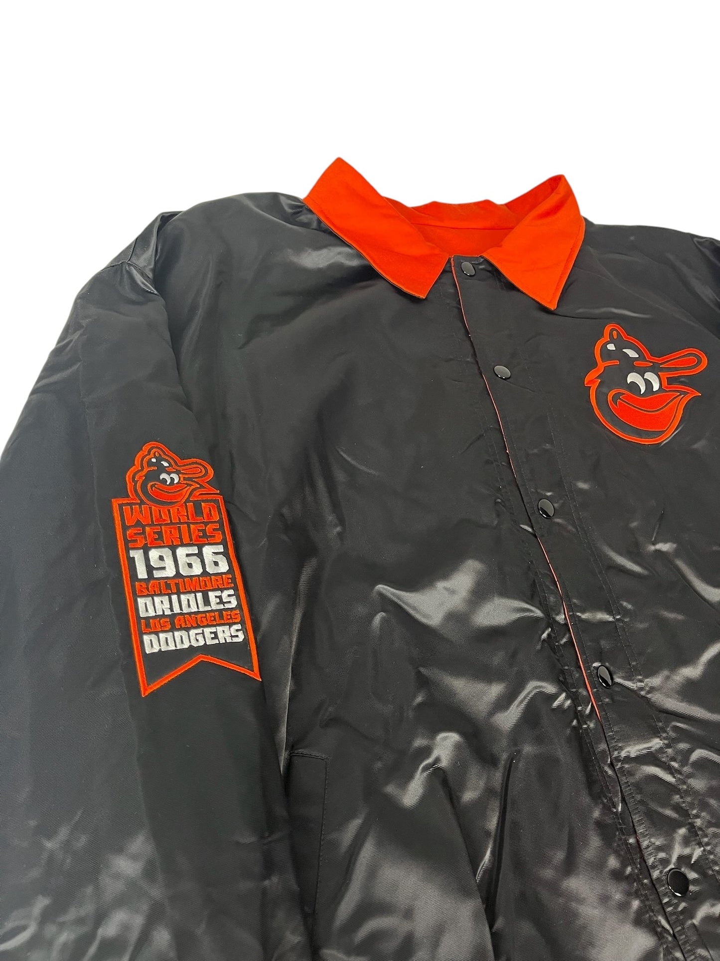 Vintage Baltimore Orioles Jacket MLB Satin Cooperstown Collection Reversible