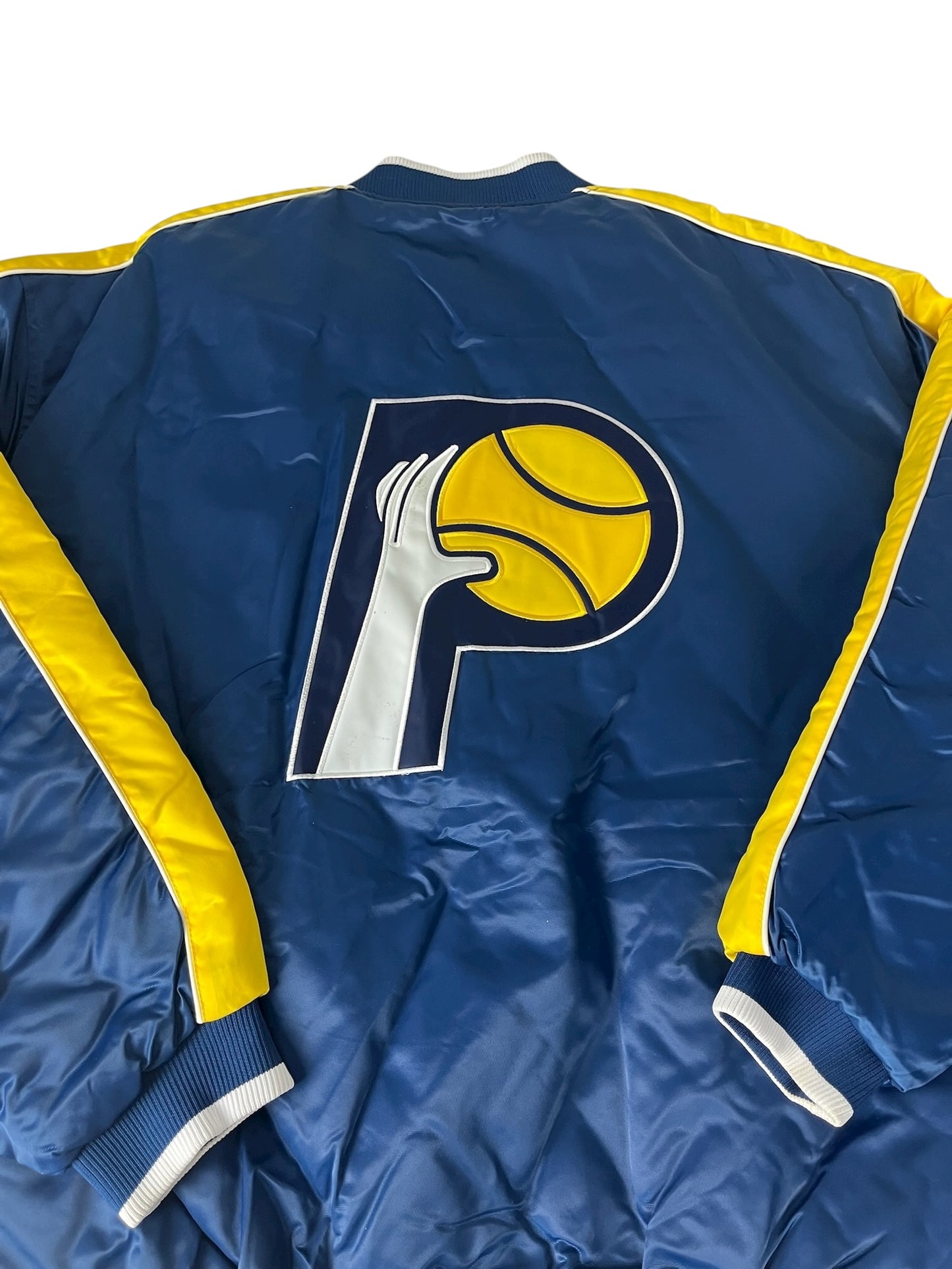 Vintage Indiana Pacers Jacket Satin NBA Hardwood Classics Varsity