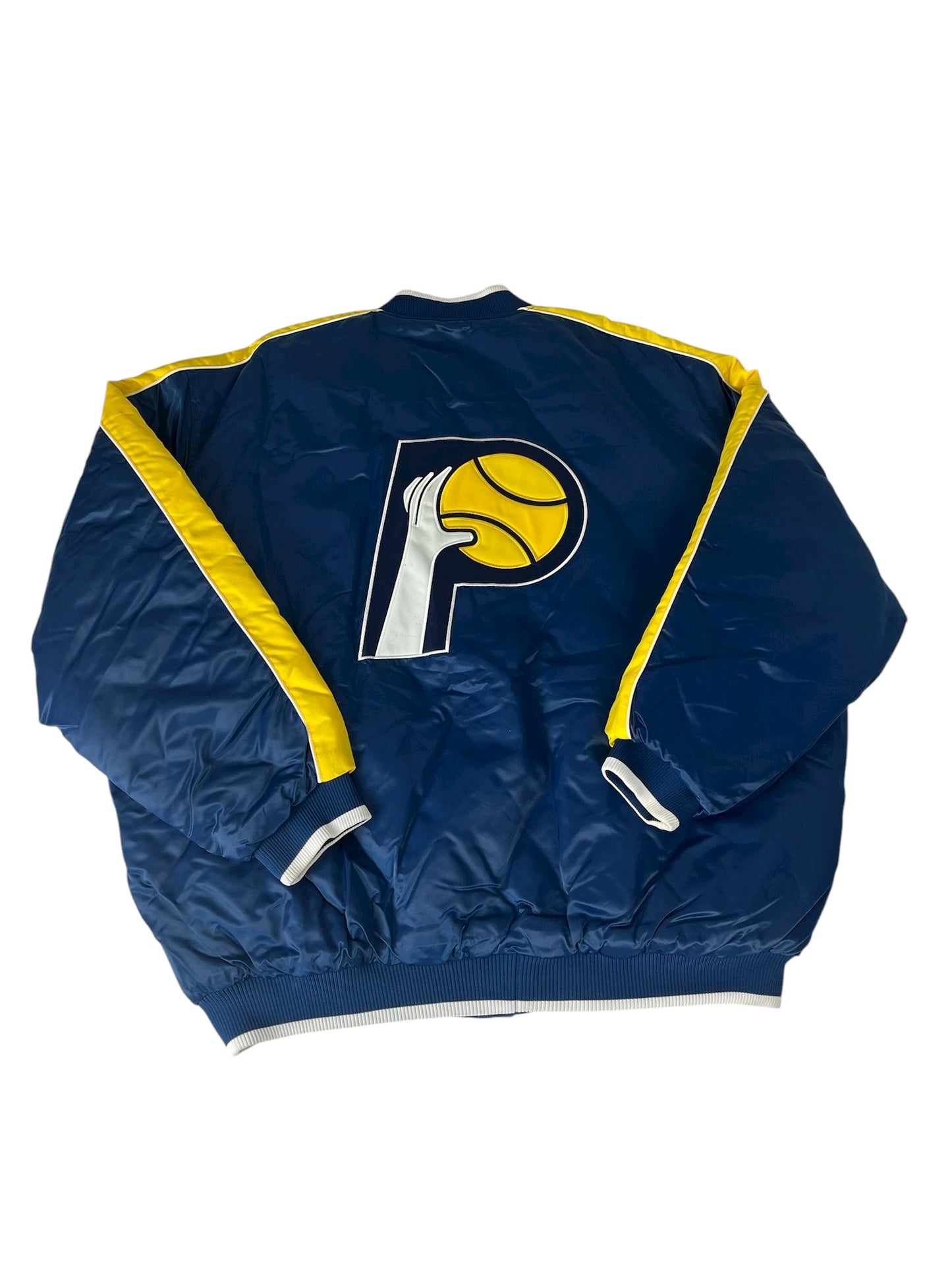 Vintage Indiana Pacers Jacket Satin NBA Hardwood Classics Varsity