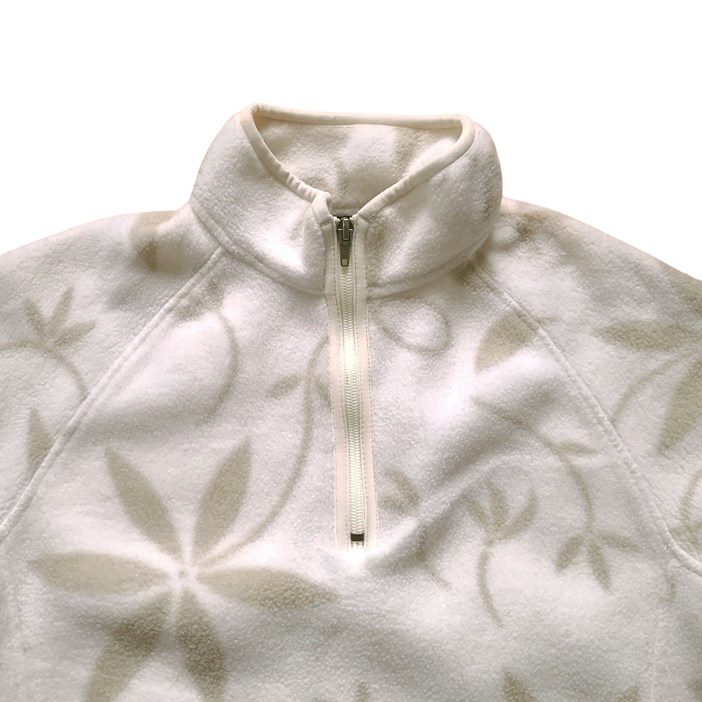 Patagonia Cream Floral Fleece Sweater