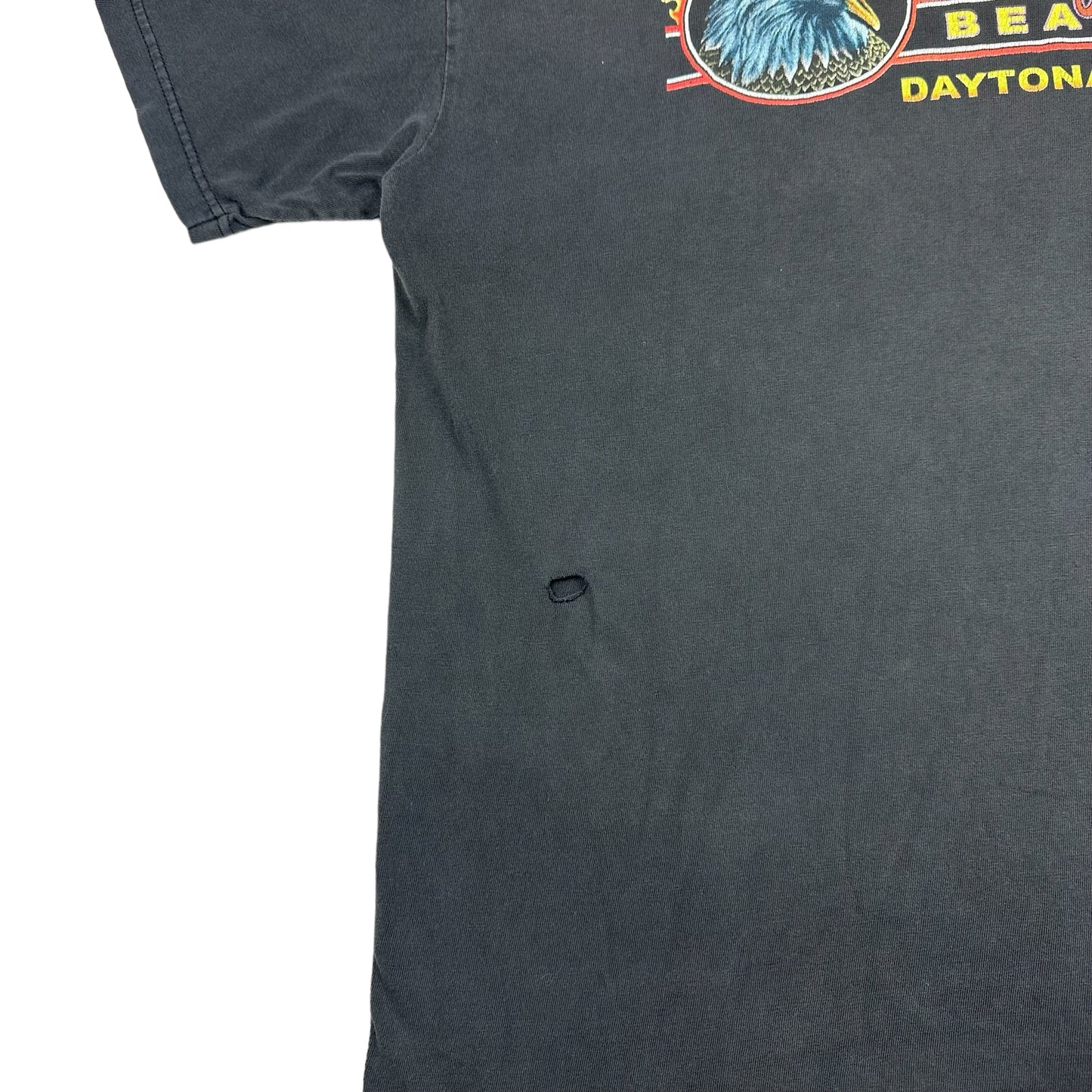 Vintage Daytona Beach Bike Week Black Eagle Tee