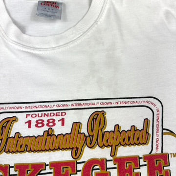 Vintage Tuskegee University Golden Tigers White Jerzees Tee