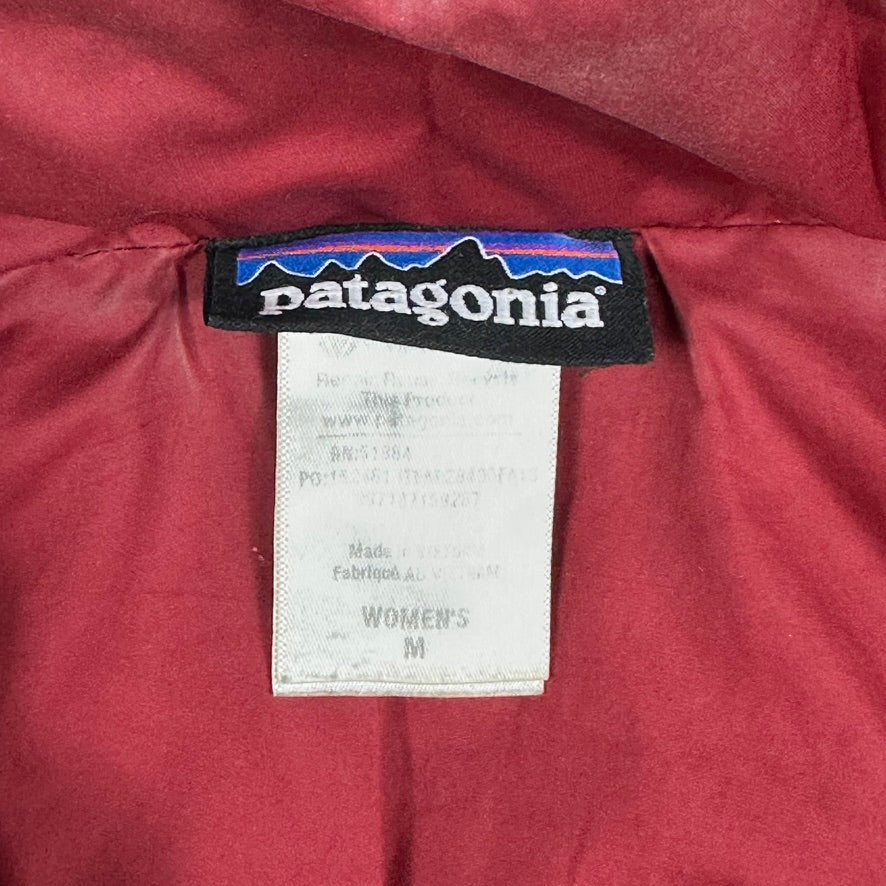 Patagonia Jacket Red Winter Puffer Coat Women's