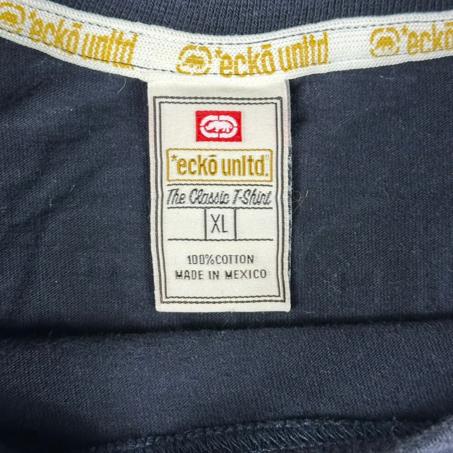 Vintage Ecko Unltd Shirt Y2K Navy Blue