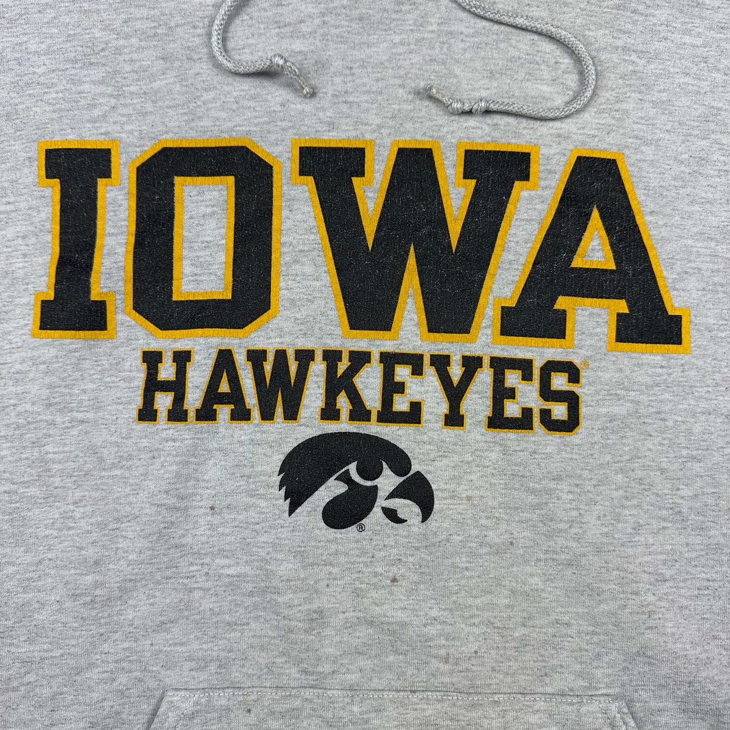 University of Iowa Hawkeyes Gray Jerzees Hoodie