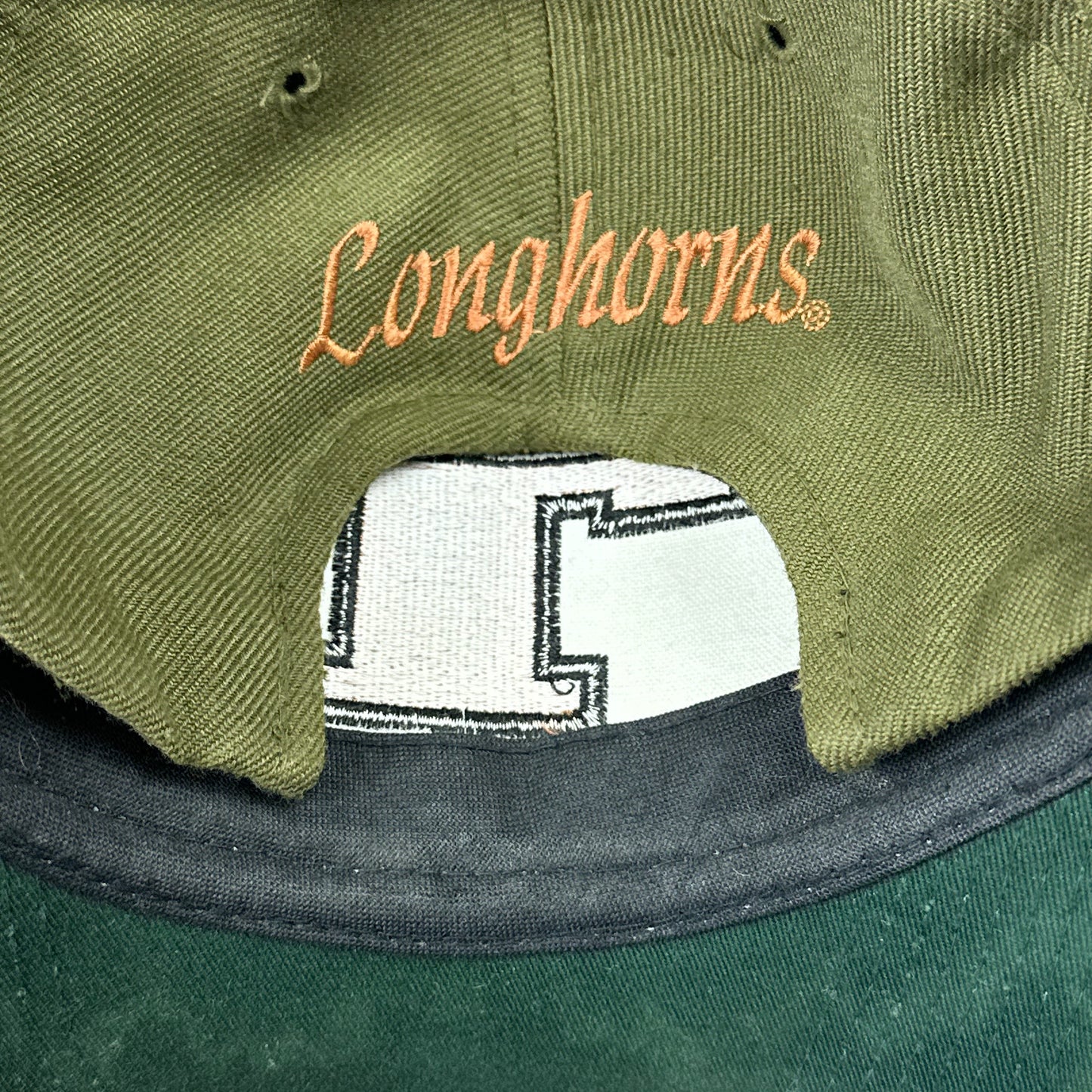 Vintage University of Texas Longhorns Green Hat (Missing Snapback Strap)