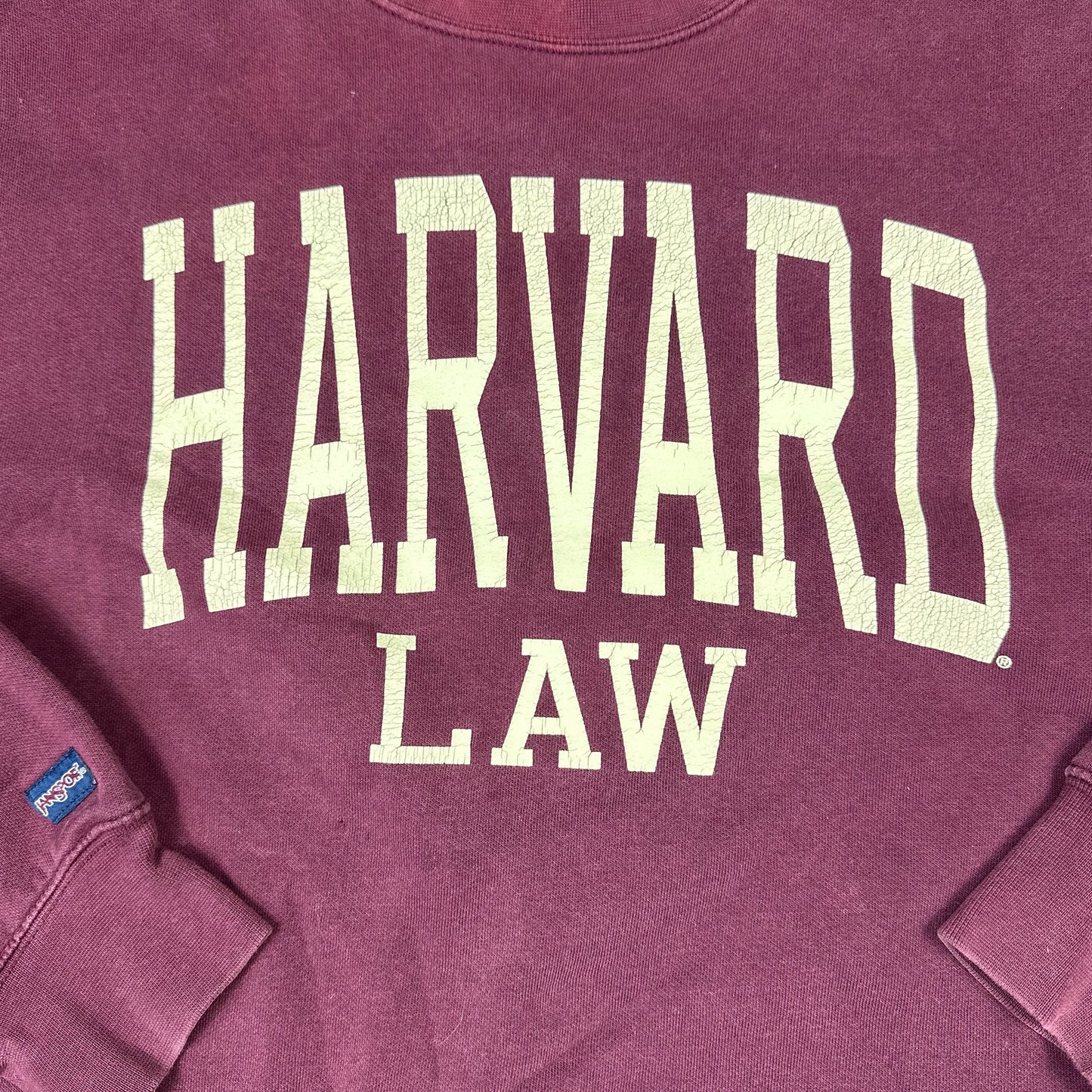 Vintage Harvard Law Maroon Jansport SweatshIrt