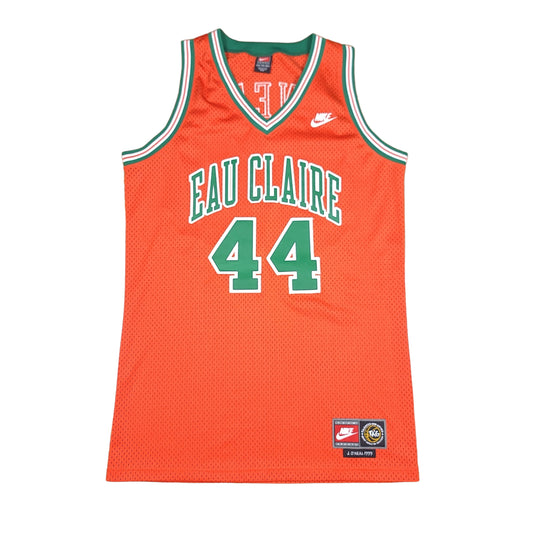 Jermaine O'neal EAU Claire Nike Orange Basketball Jersey