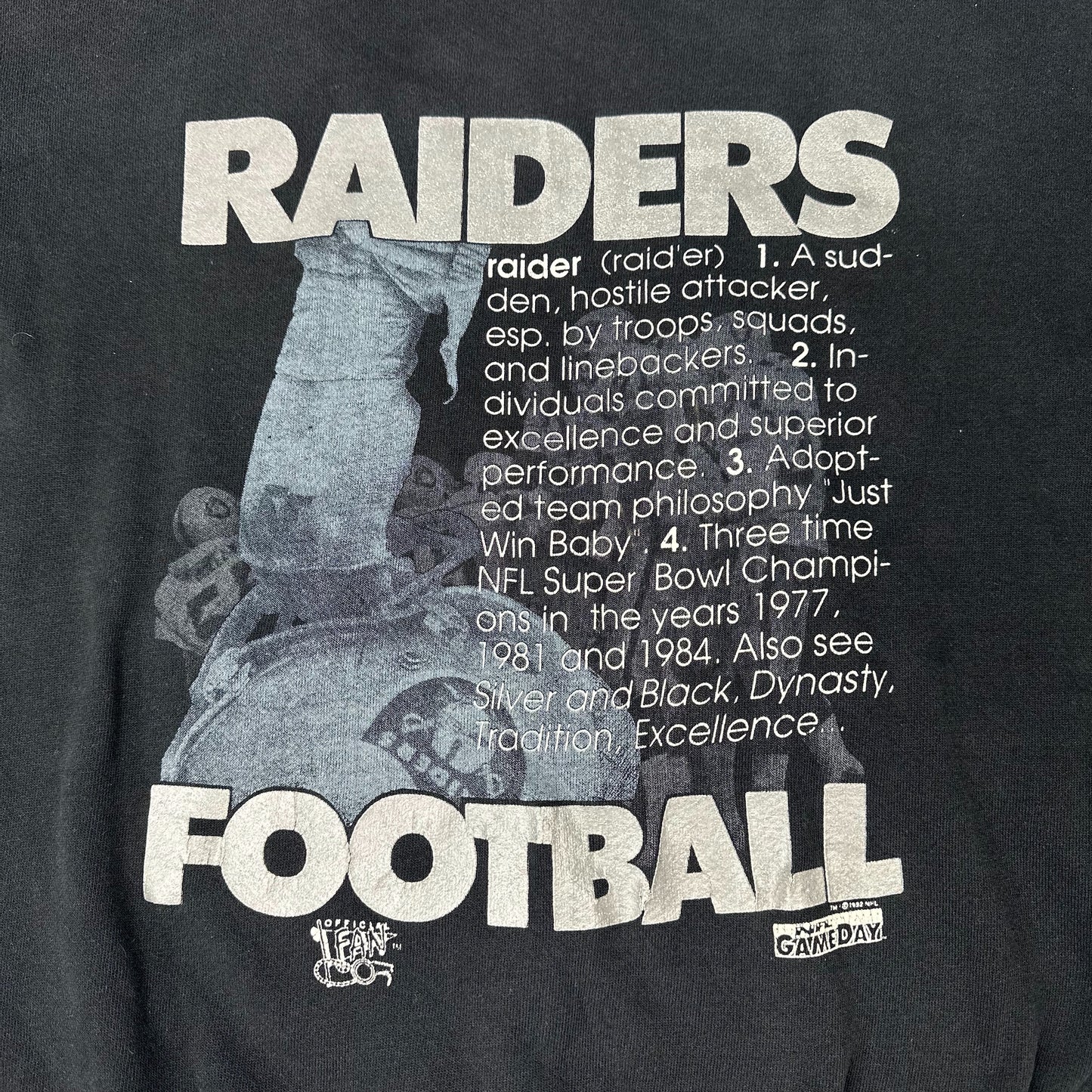 Vintage Los Angeles Raiders Football Black Sweatshirt