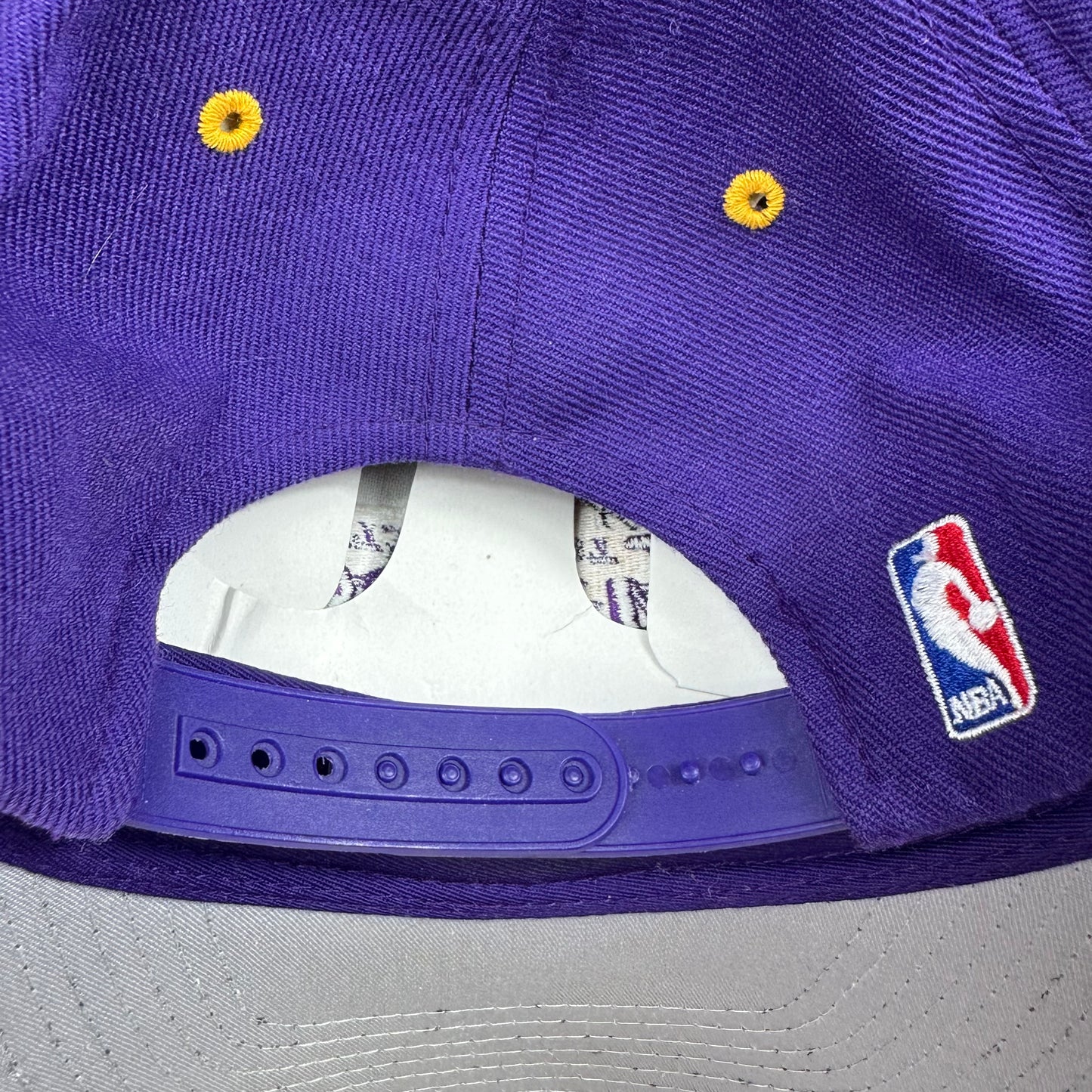 Vintage Los Angeles Lakers NBA Purple Puma Snap Back Hat