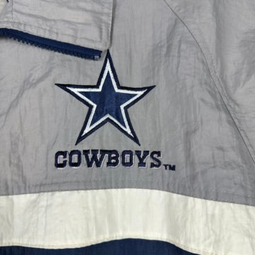 Vintage Dallas Cowboys Jacket Windbreaker Parka Pro Player