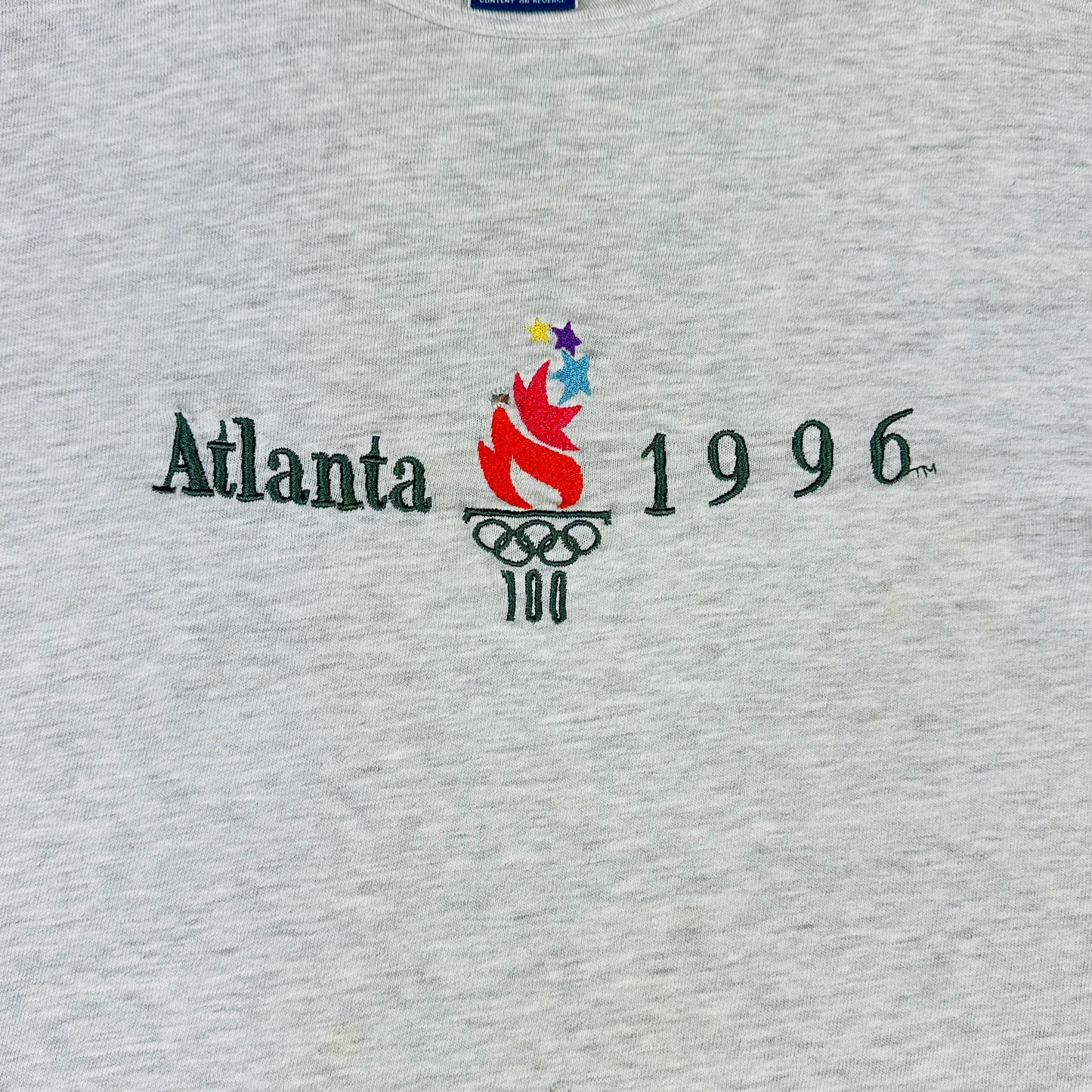 Vitnage Atlanta 1996 Olympic Games Gray Champion Embroidered Tee