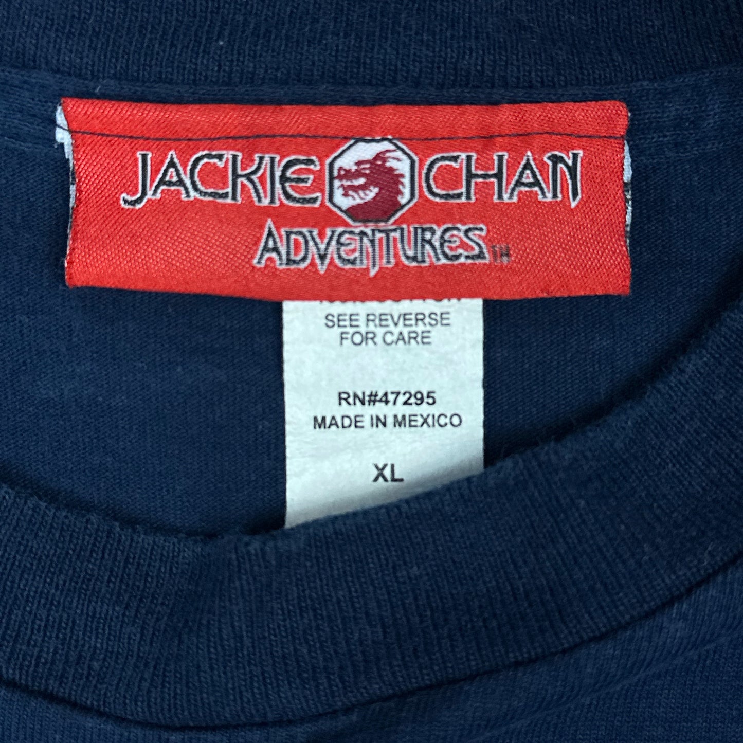 Vintage Jackie Chan Adventures Kung Fu Navy Blue Youth Tee