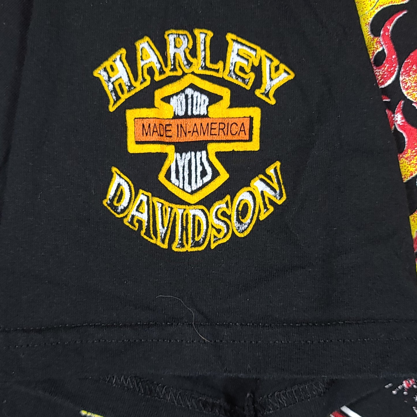 Harley Davidson Flaming Bird Black Tee