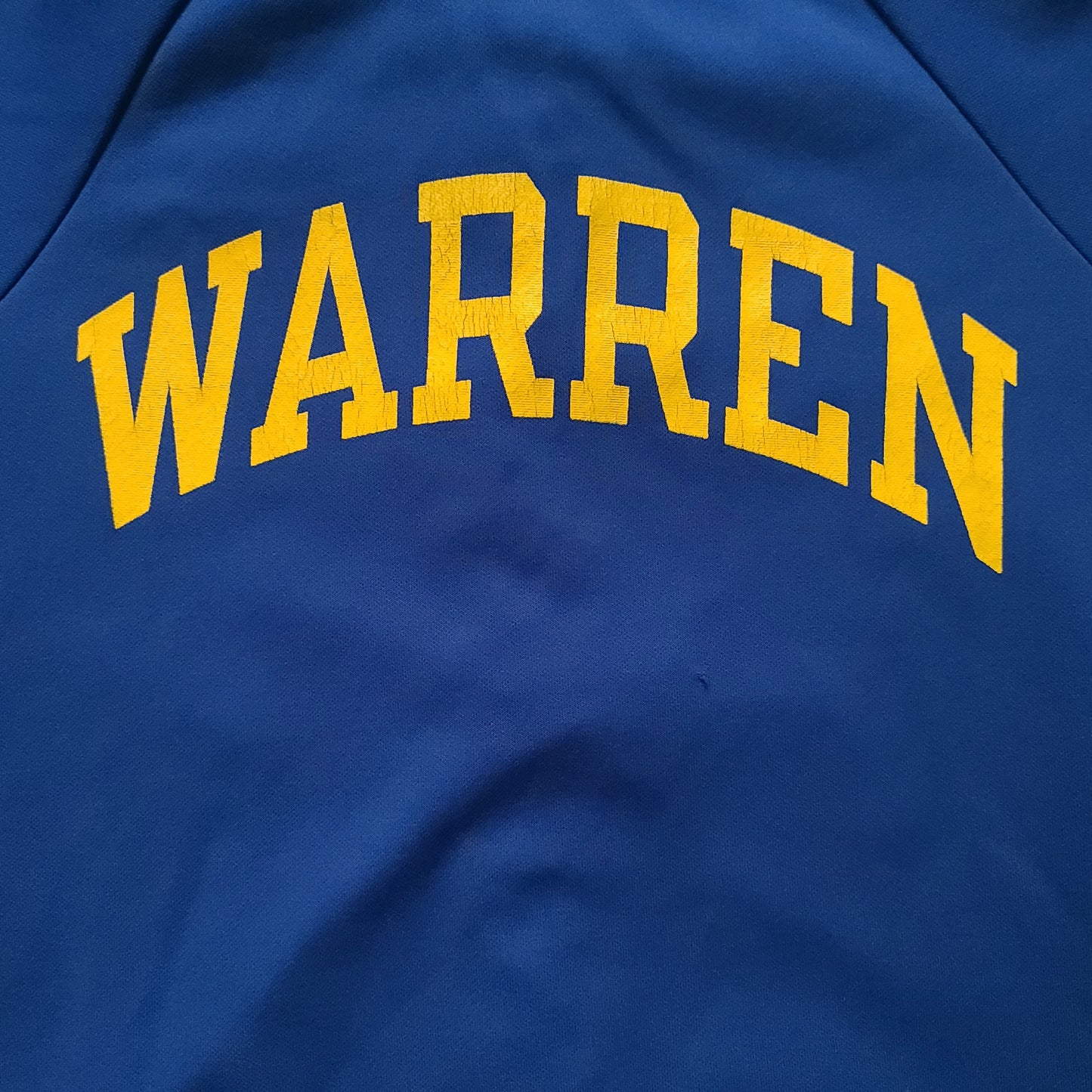 Vintage Vintage Warren Township Highschool Blue Devils Warm Up Basketball Jersey