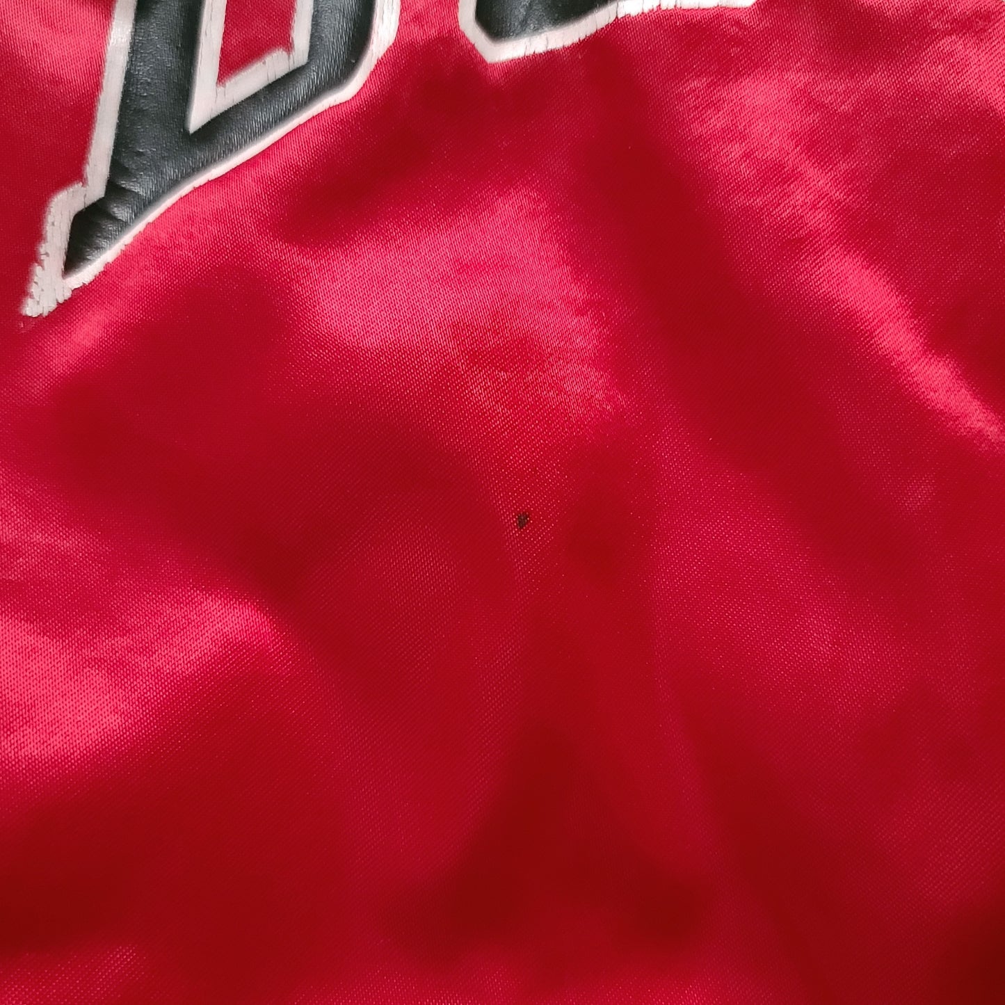 Vintage Chicago Bulls Red Chalk Line Satin Jacket