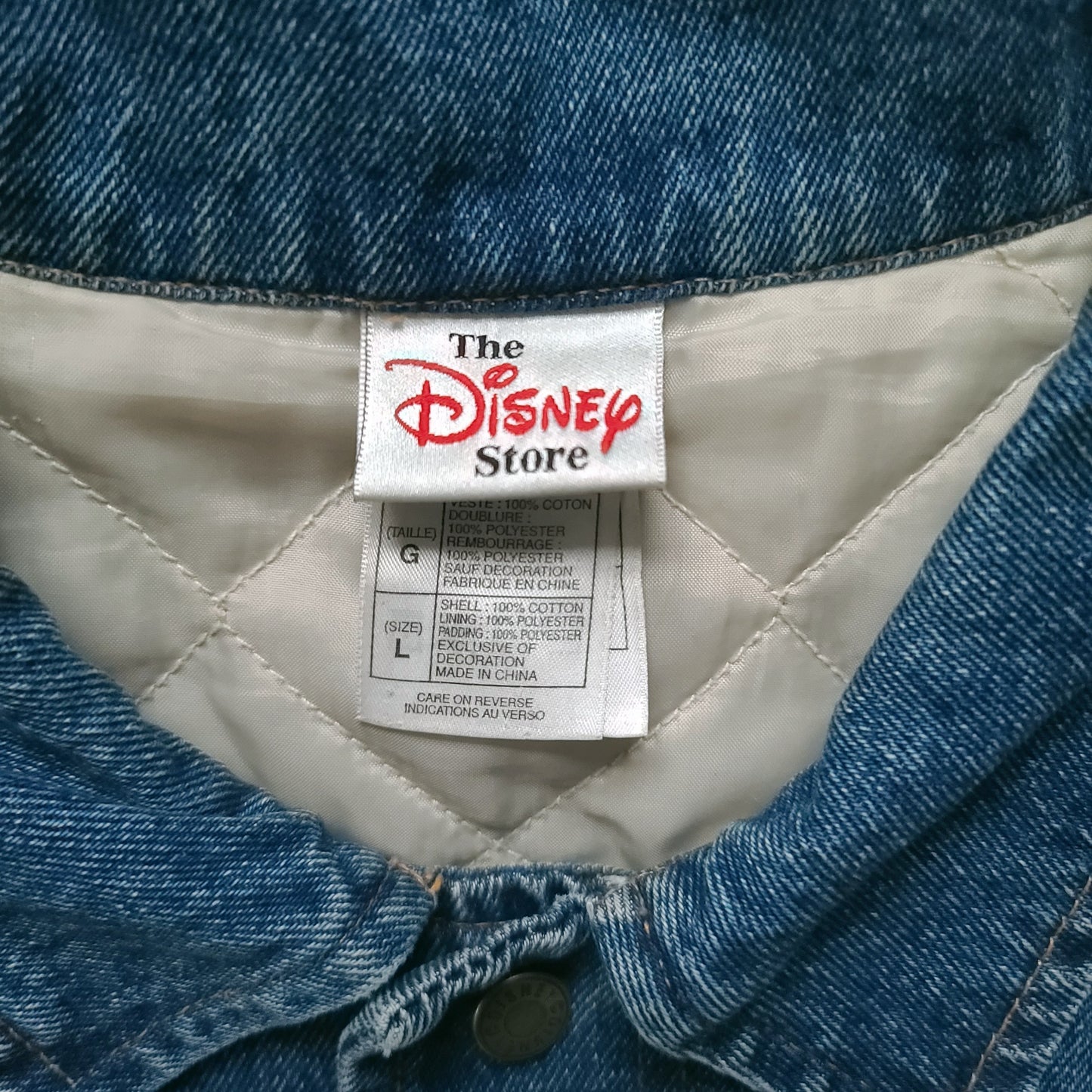 Vintage Disney Tigger Denim Letterman Jacket