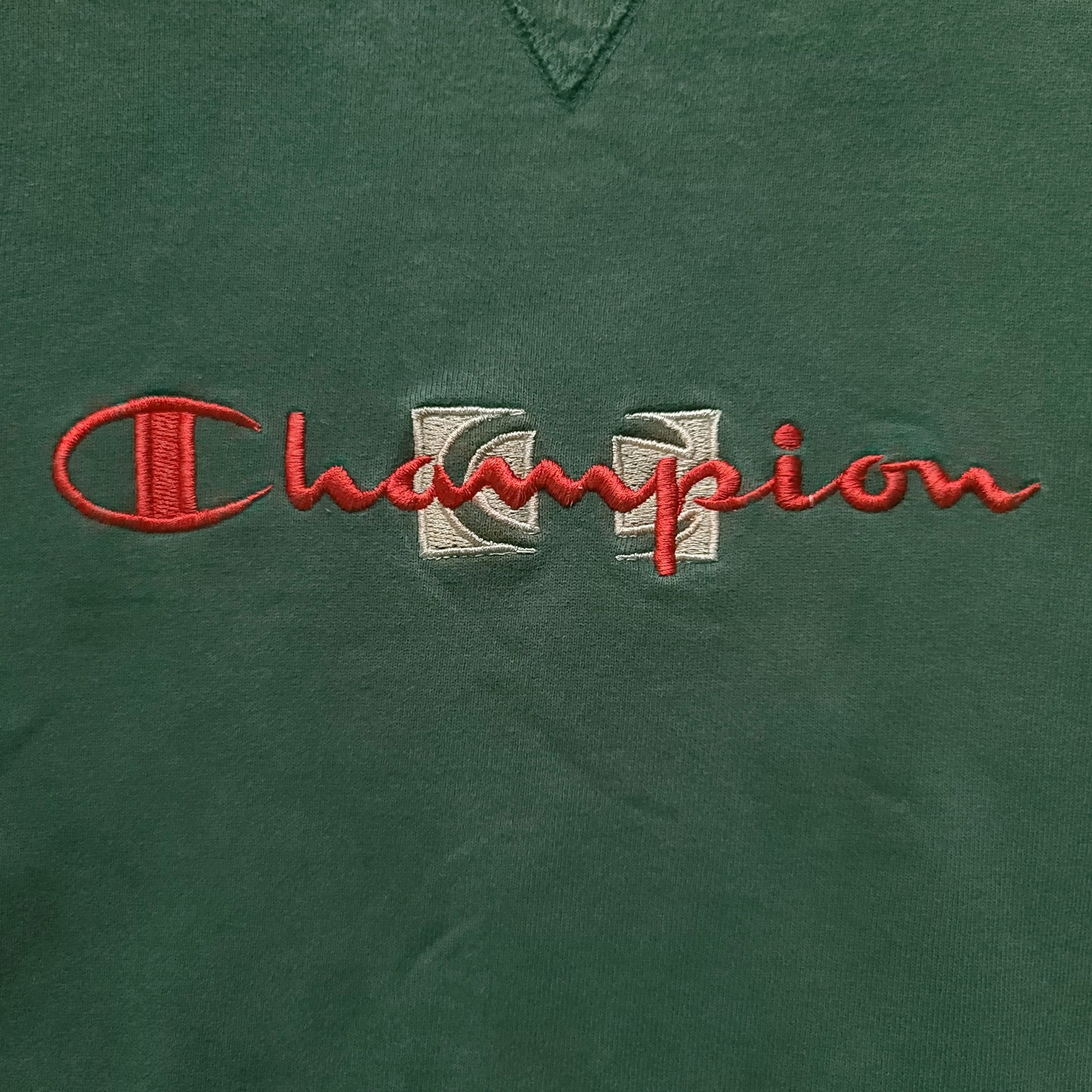 Vintage Champion Forrest Green Embroidered Sweatshirt
