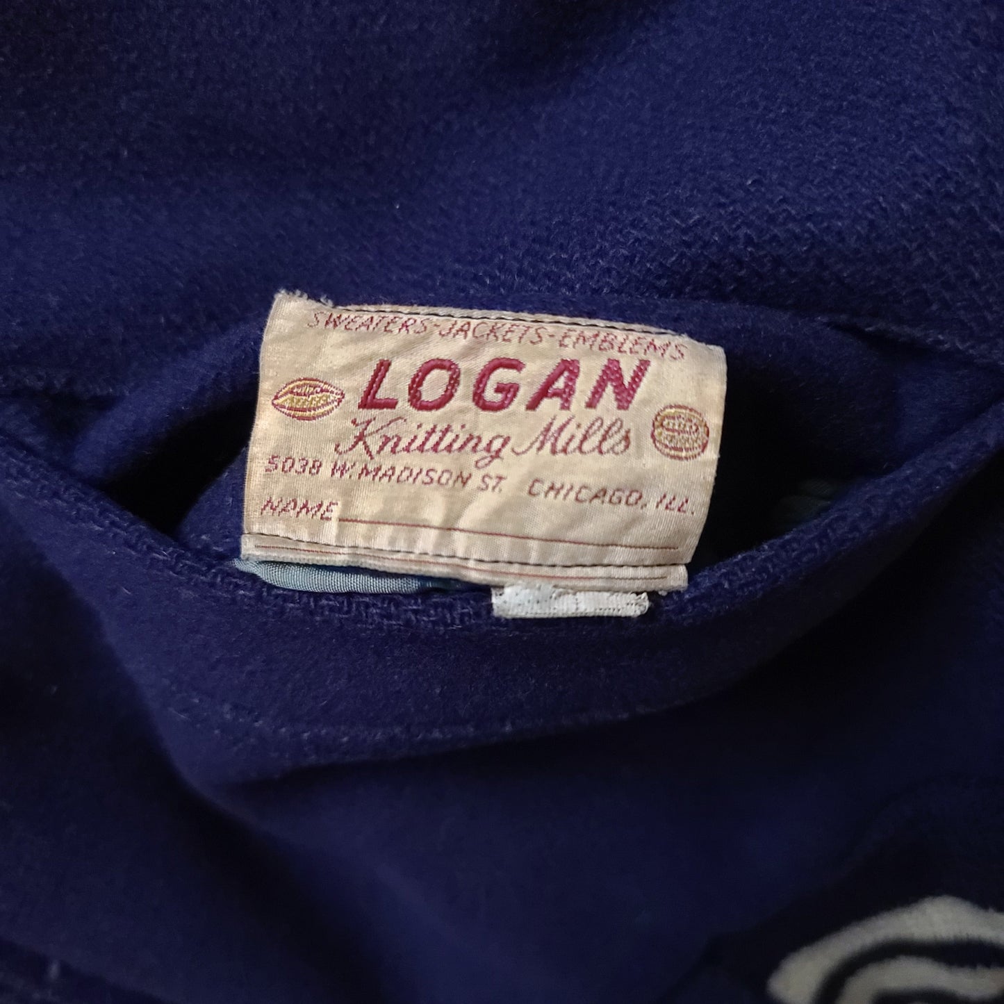 Vintage Vintage 1950's Sigma Pi Logan Knitting Mills College Full Zip Jacket
