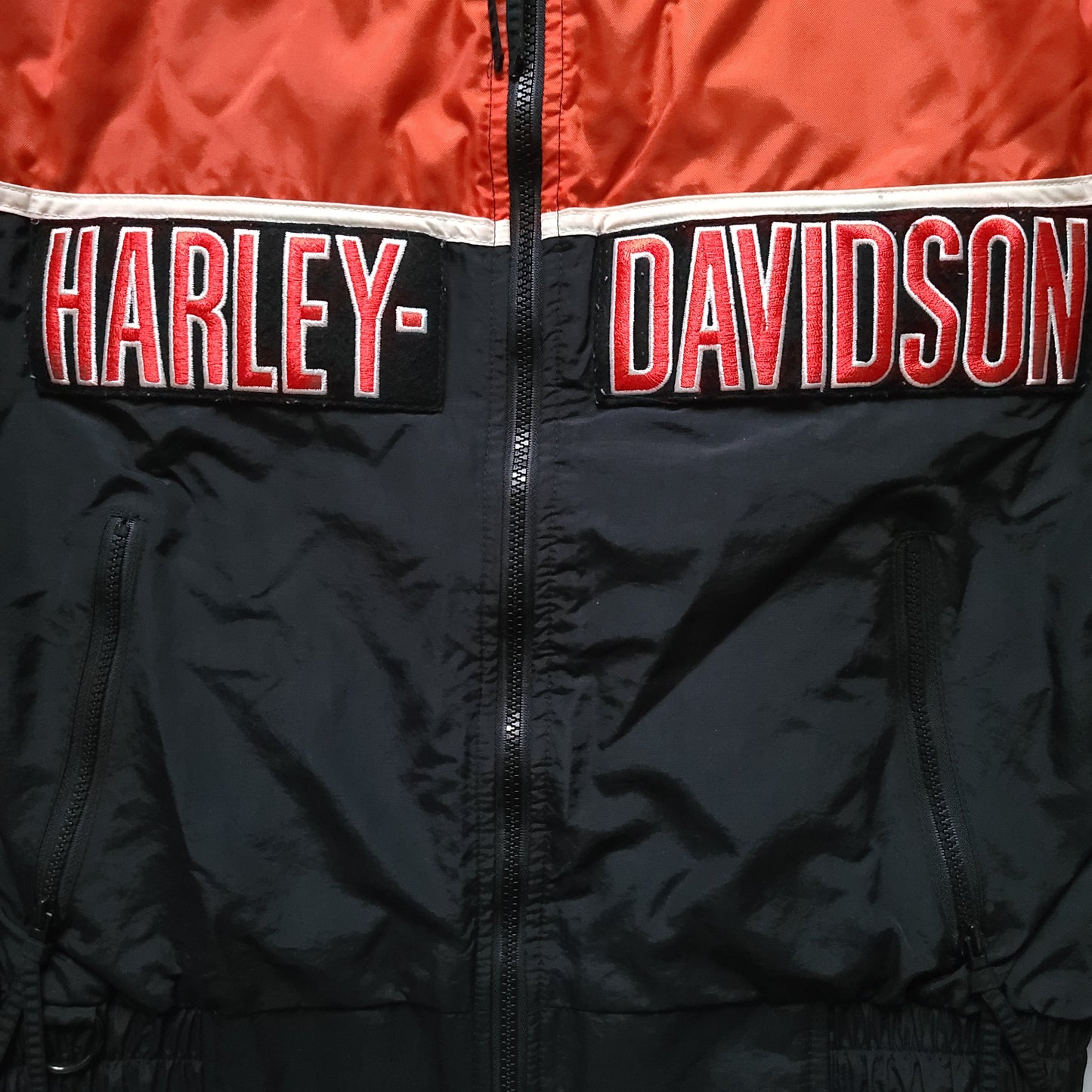 Harley Davidson Racing Black Windbreaker Jacket