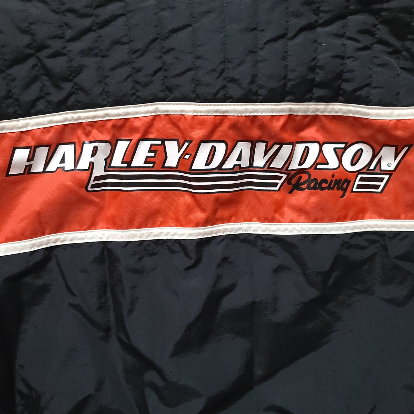 Harley Davidson Racing Black Windbreaker Jacket