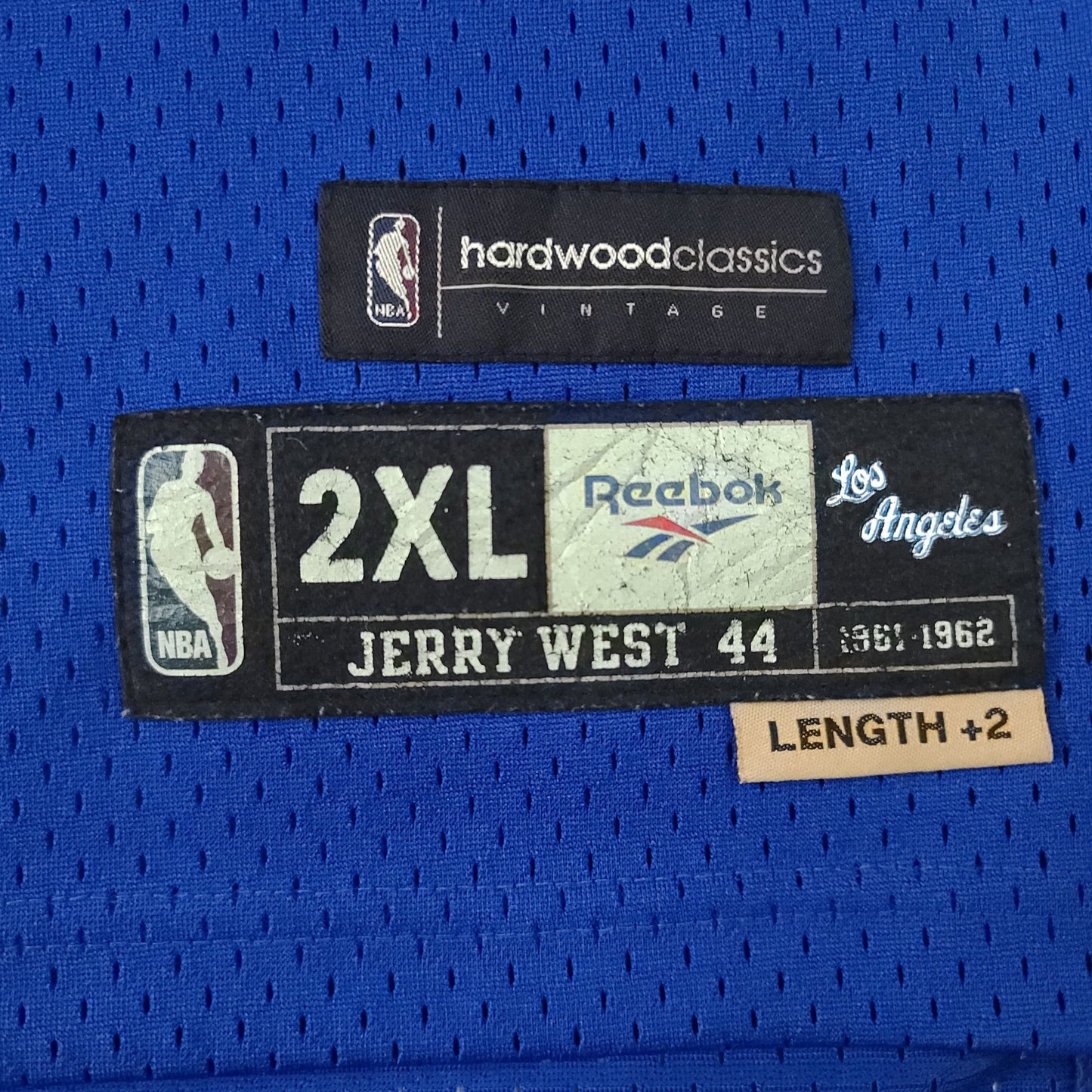 Jerry West Los Angeles Lakers Retro Blue Reebok Jersey