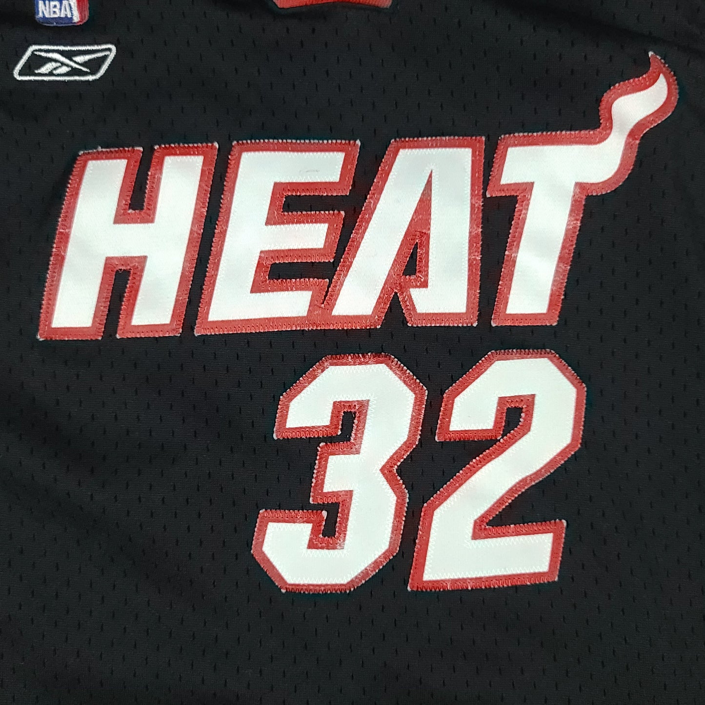 Shaquille O'neal #32 Black Miami Heat Reebok Jersey