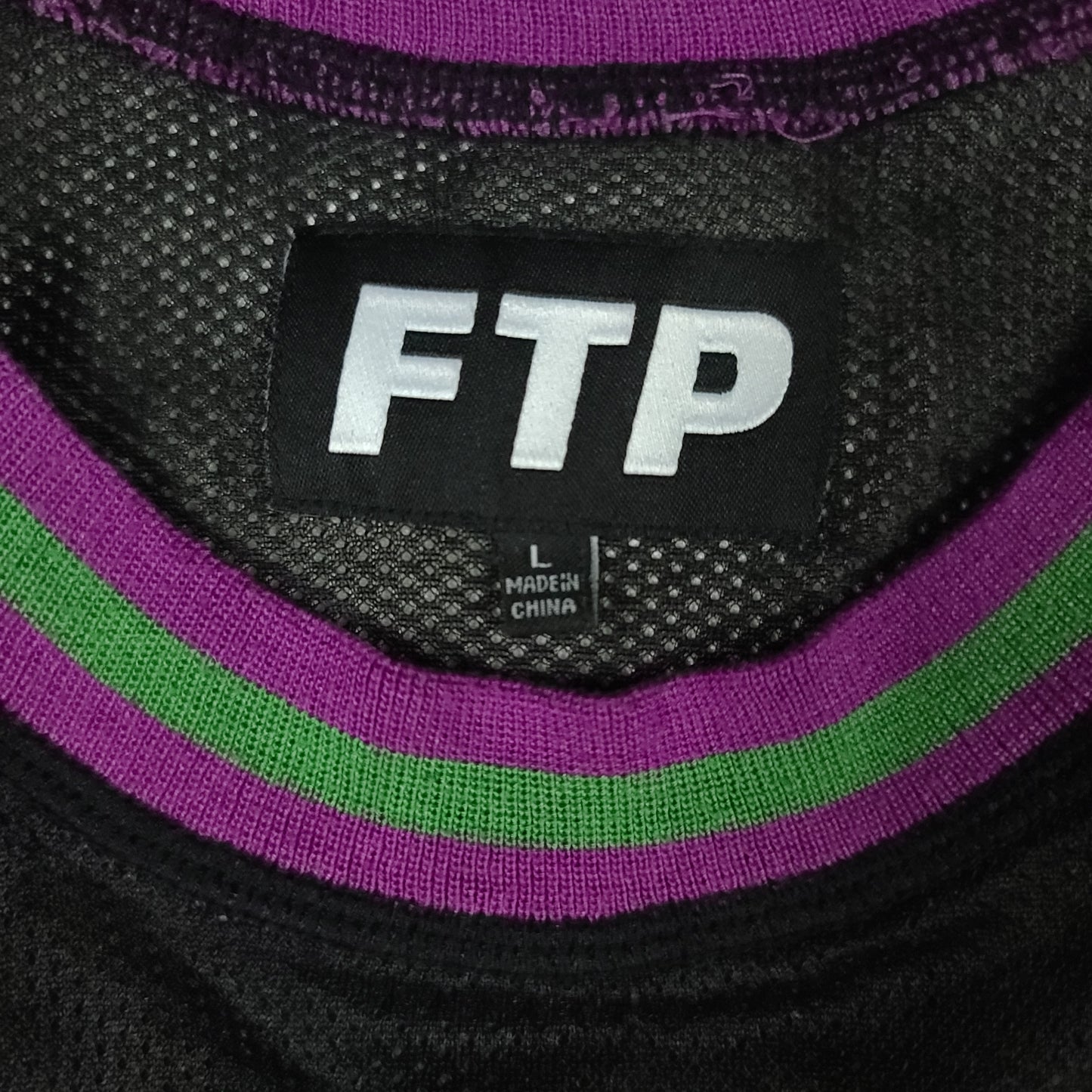 FTP Black Purple Green Basketball Jersey