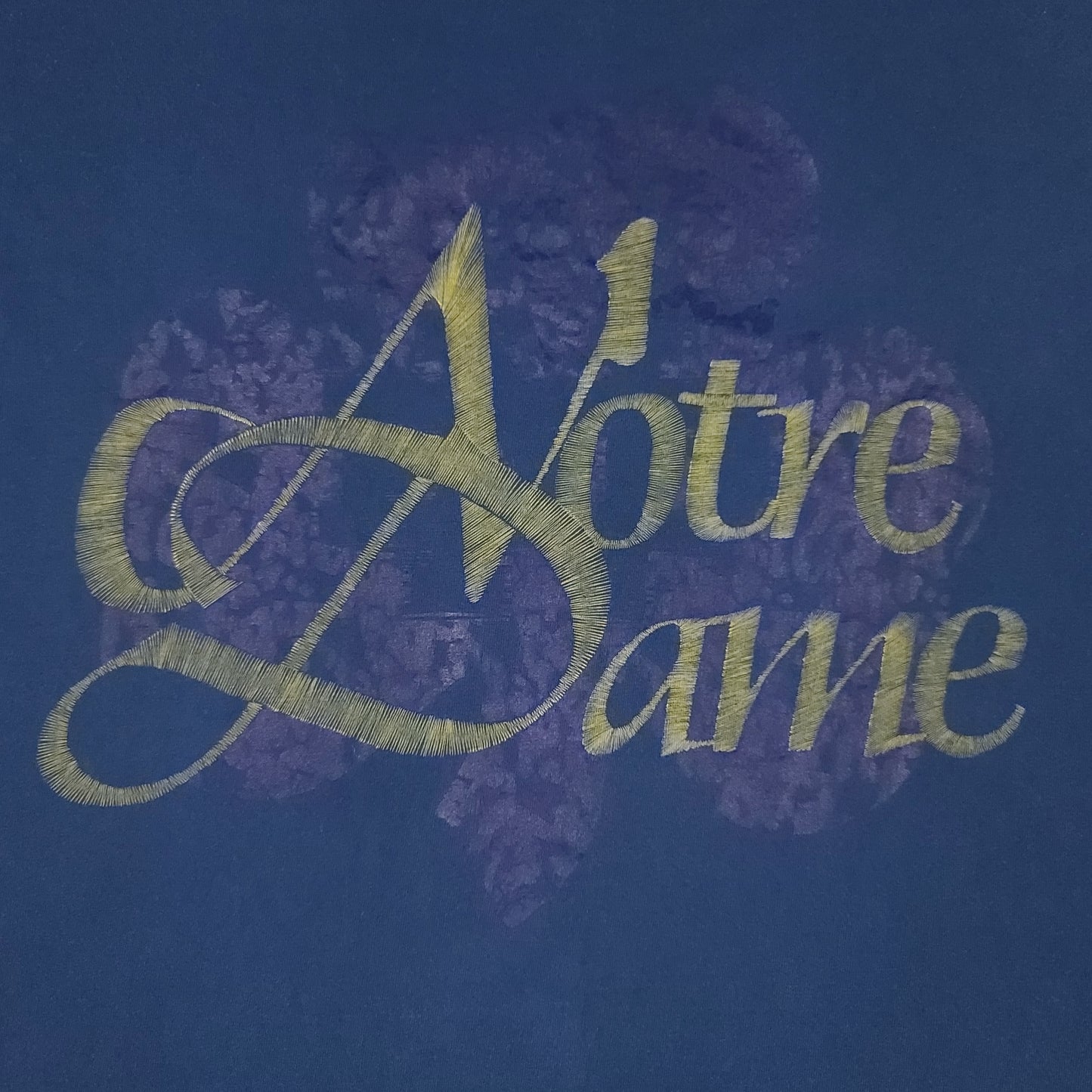 Vintage University of Notre Dame The Game Navy Blue Tee