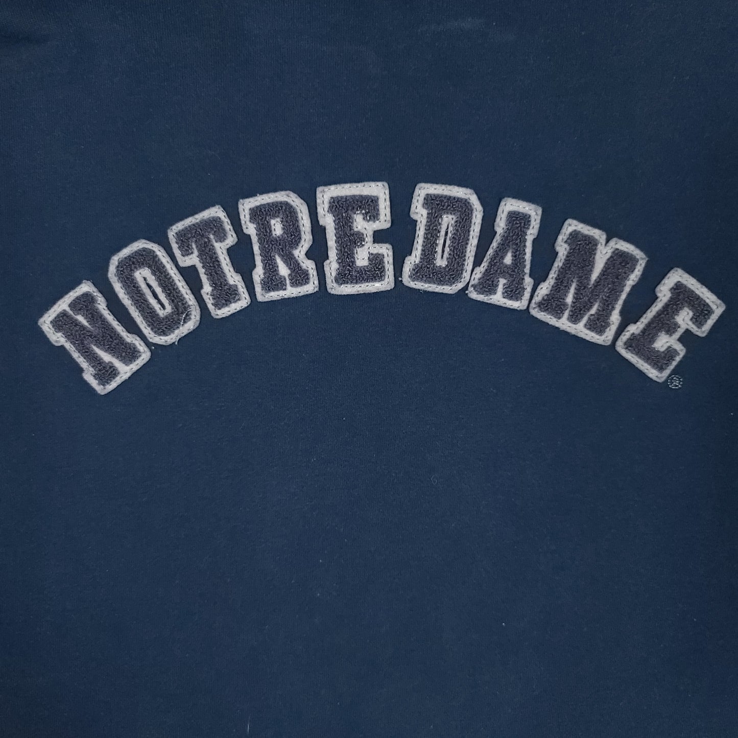 Vintage University of Notre Dame adidas Navy Blue Hoodie