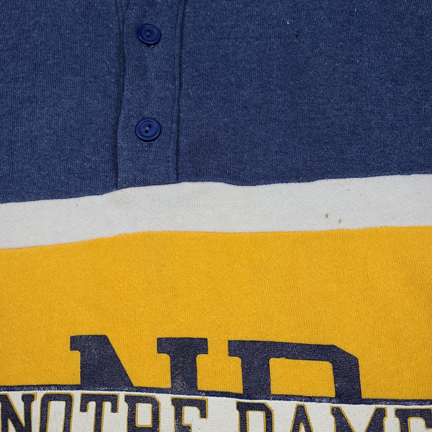 Vintage University of Notre Dame Nutmeg Rugby Sweater