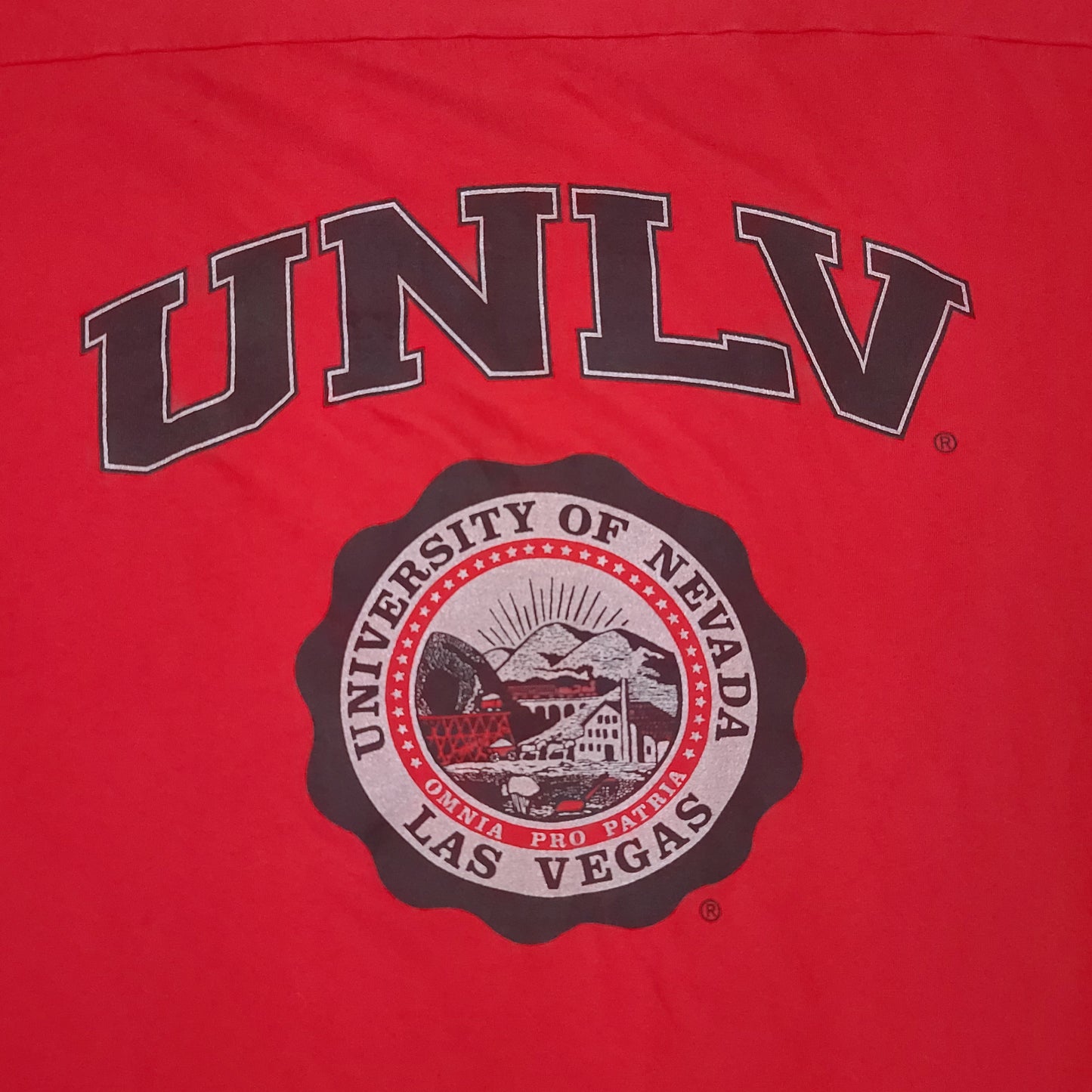 Vintage University of Nevada Las Vegas Red Sleep Tee