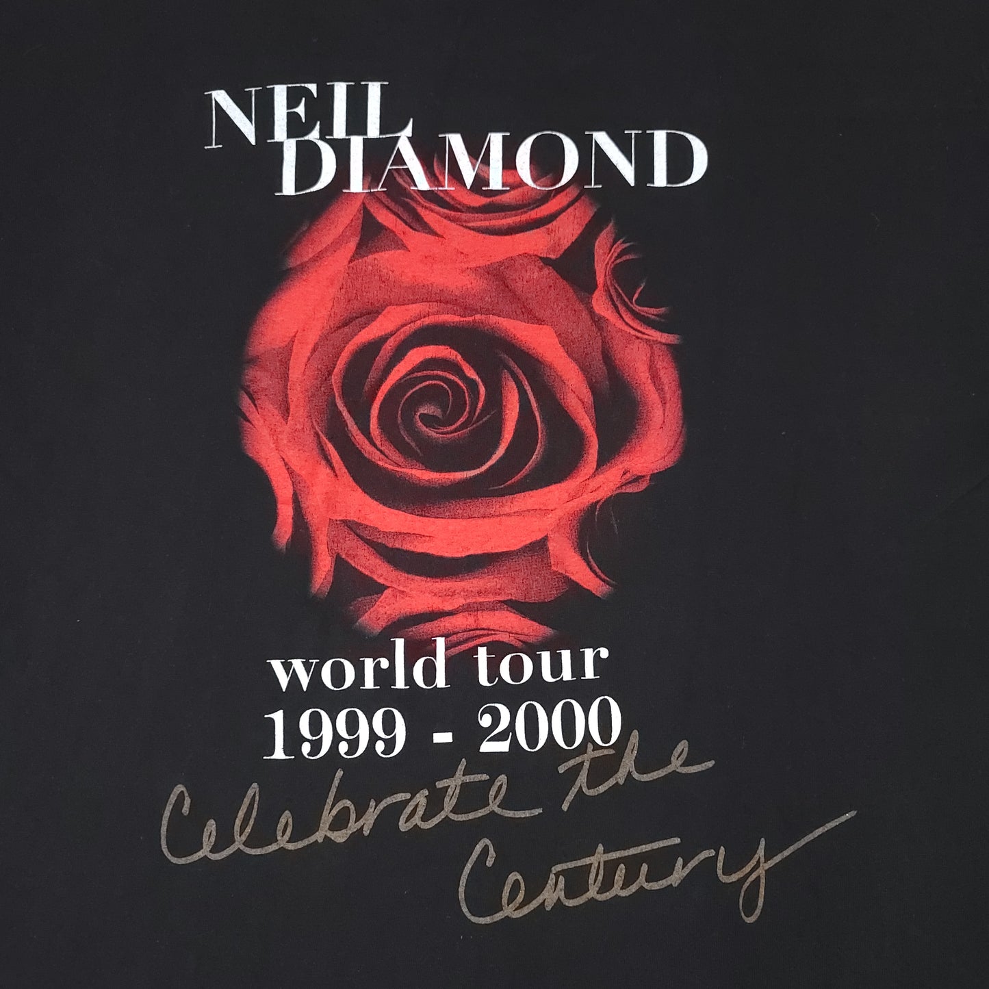 Vintage Neil Diamond 1999-2000 World Tour Black Tee