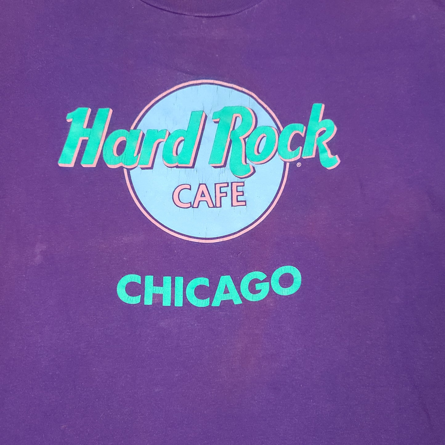 Vintage Hard Rock Cafe Chicago Purple Tee