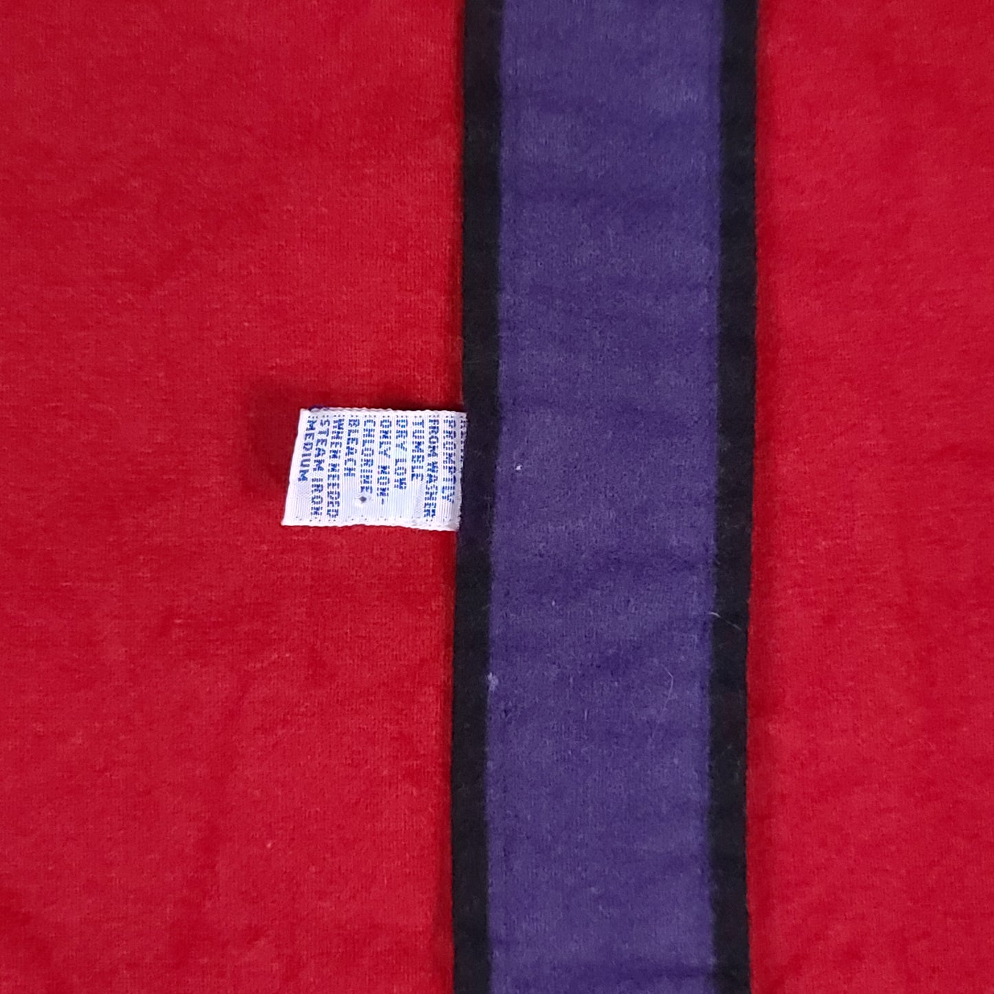 Vintage Polo Ralph Lauren Red Purple Black Striped Cotton Shirt