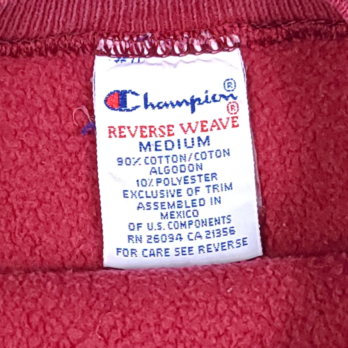 Vintage Champion Maroon Reverse Weave Sweatshirt