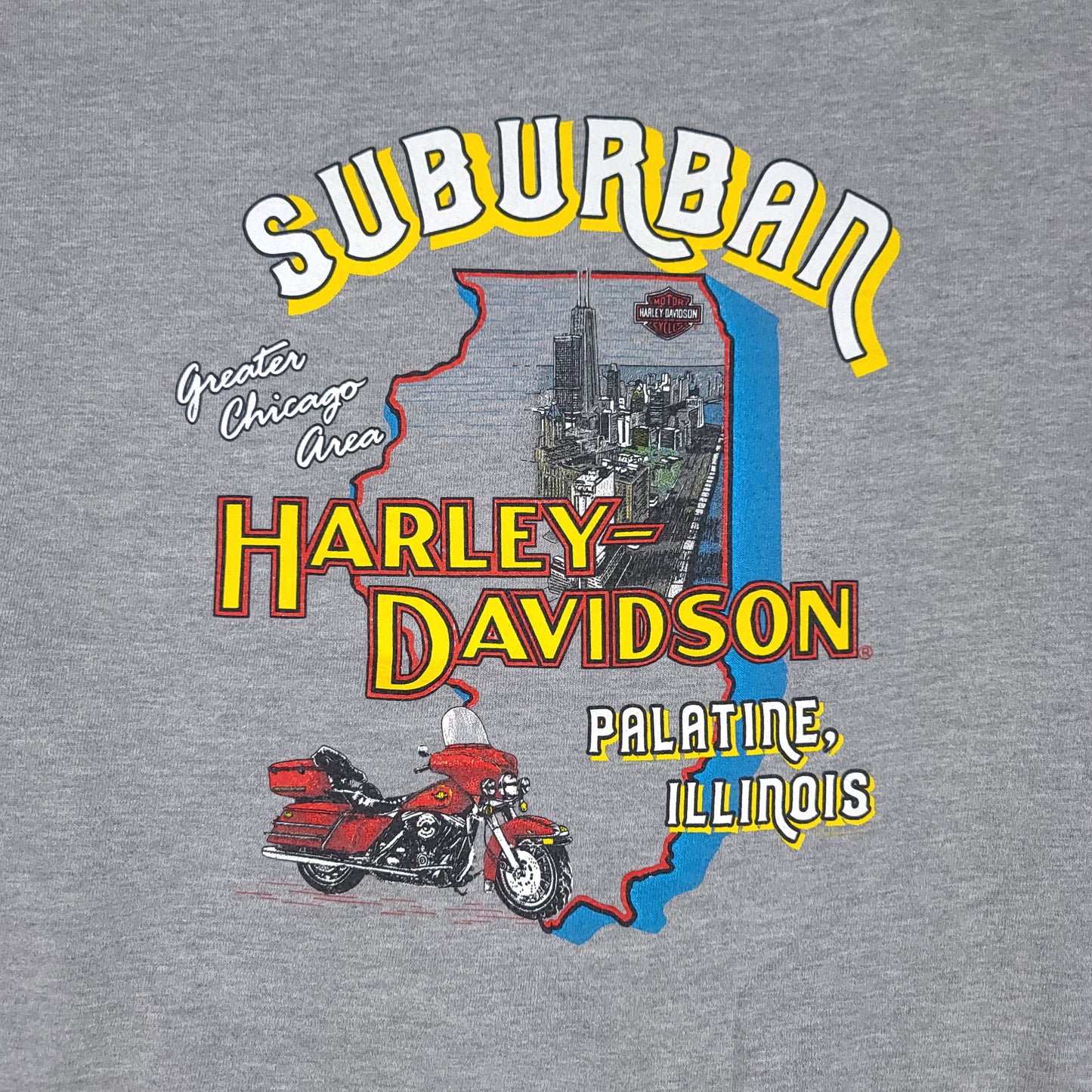 Harley Davidson Motorcycles Palatine Gray Sweatshirt