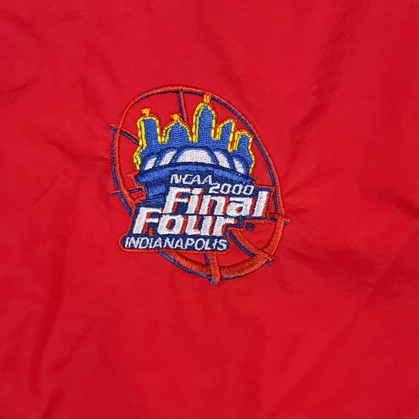 Vintage NCAA 2000 Final Four Basketball Red 1/2 Zip Windbreaker