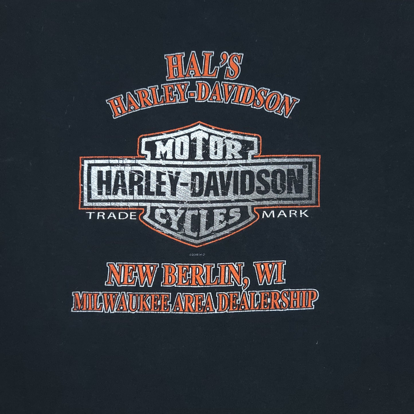 Women's Harley Davidson 105 Years Black New Berlin Wisconsin Tee
