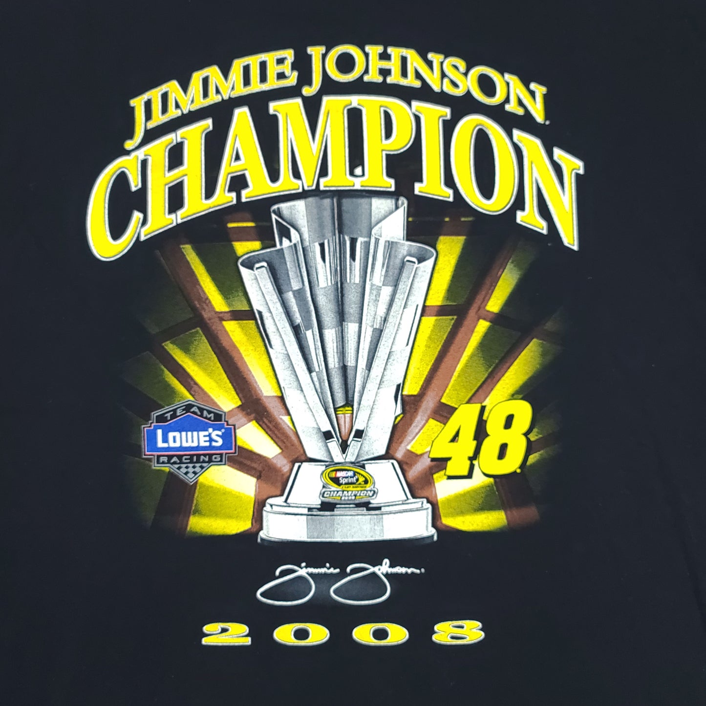 Jimmie Johnson 2008 Nascar Racing Champion Tee