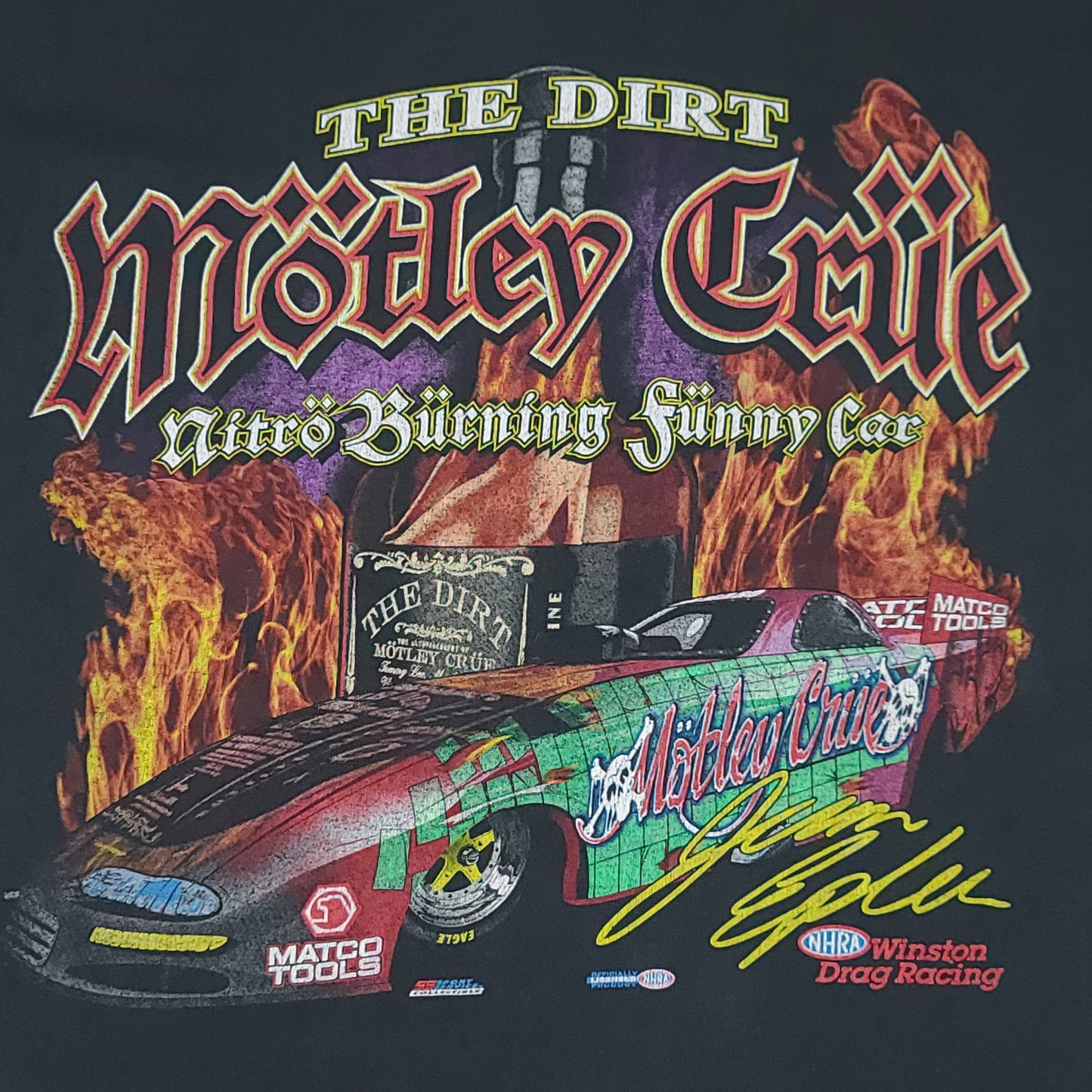 The Dirt Motley Crue Winston Drag Racing Tee