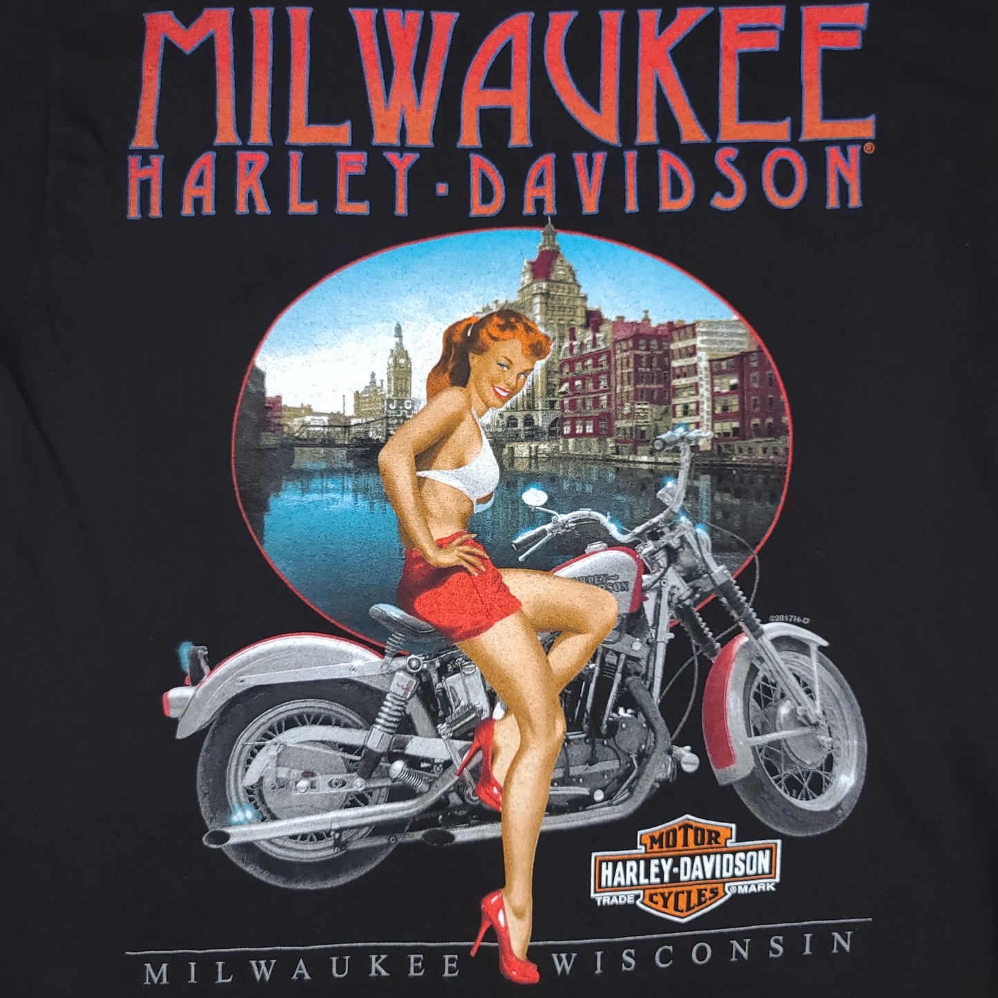Harley Davidson Motorcycles Milwaukee Wisconsin Tee