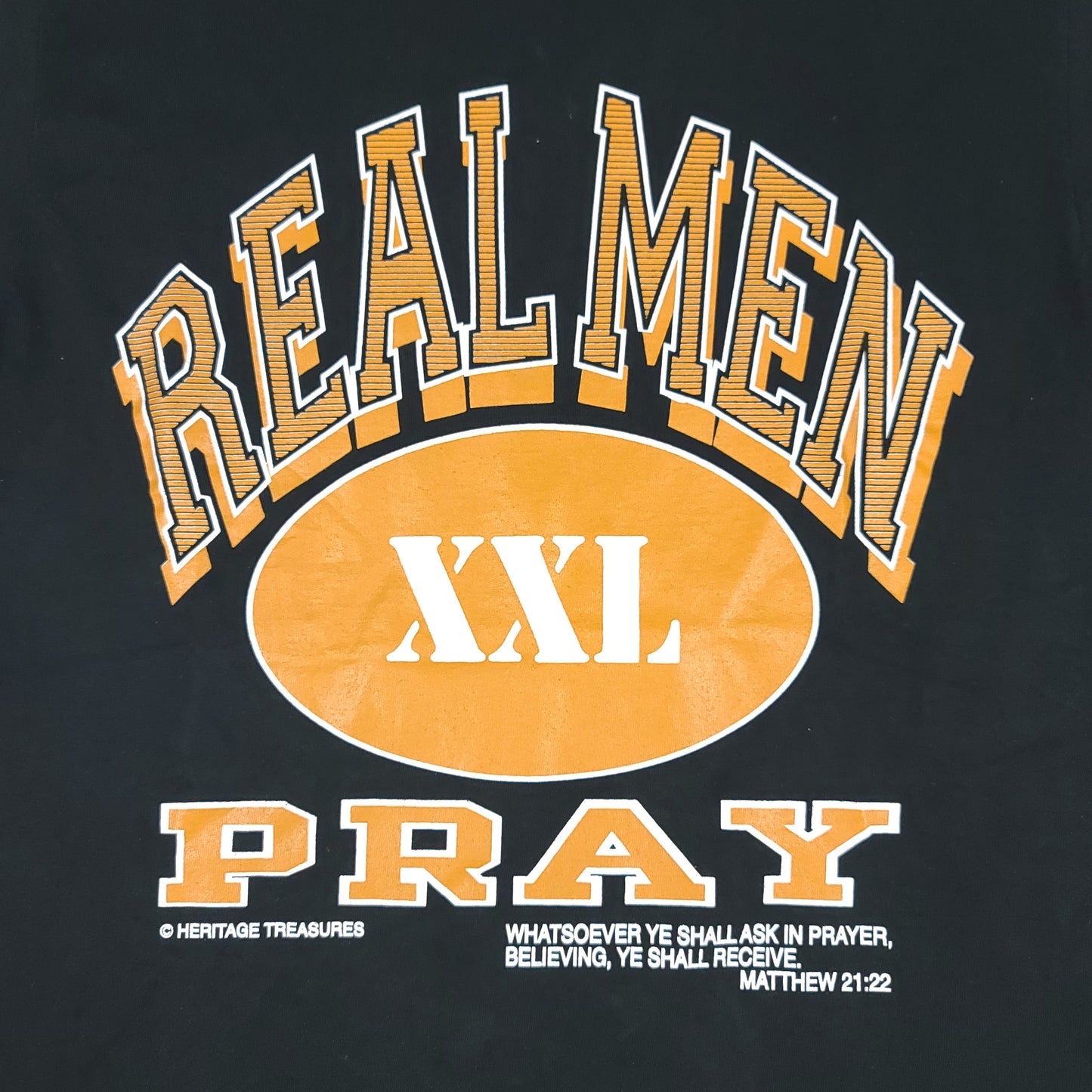 Vintage Real Men Pray Tee