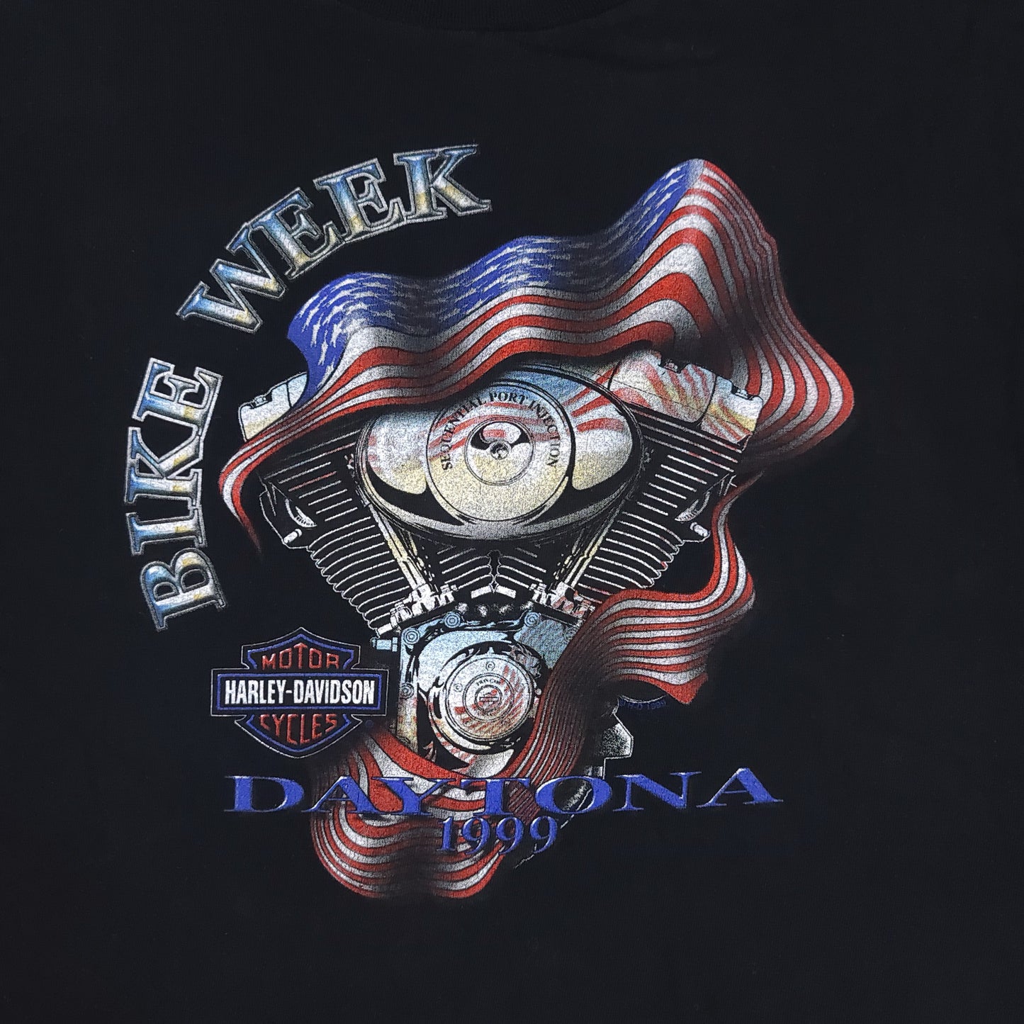 Vintage Harley Davidson Daytona 1999 Bike Week Tee