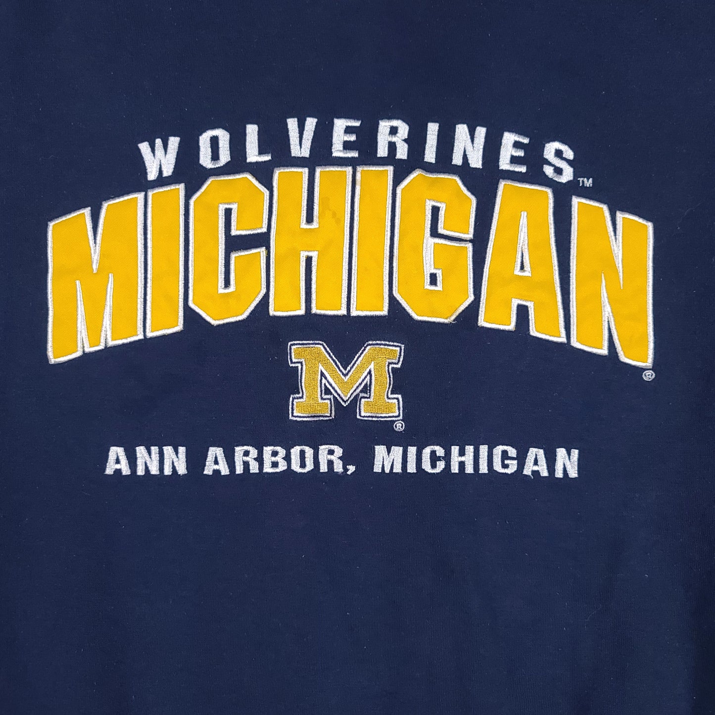 Vintage University of Michigan Lee Sport Navy Blue Sweatshirt