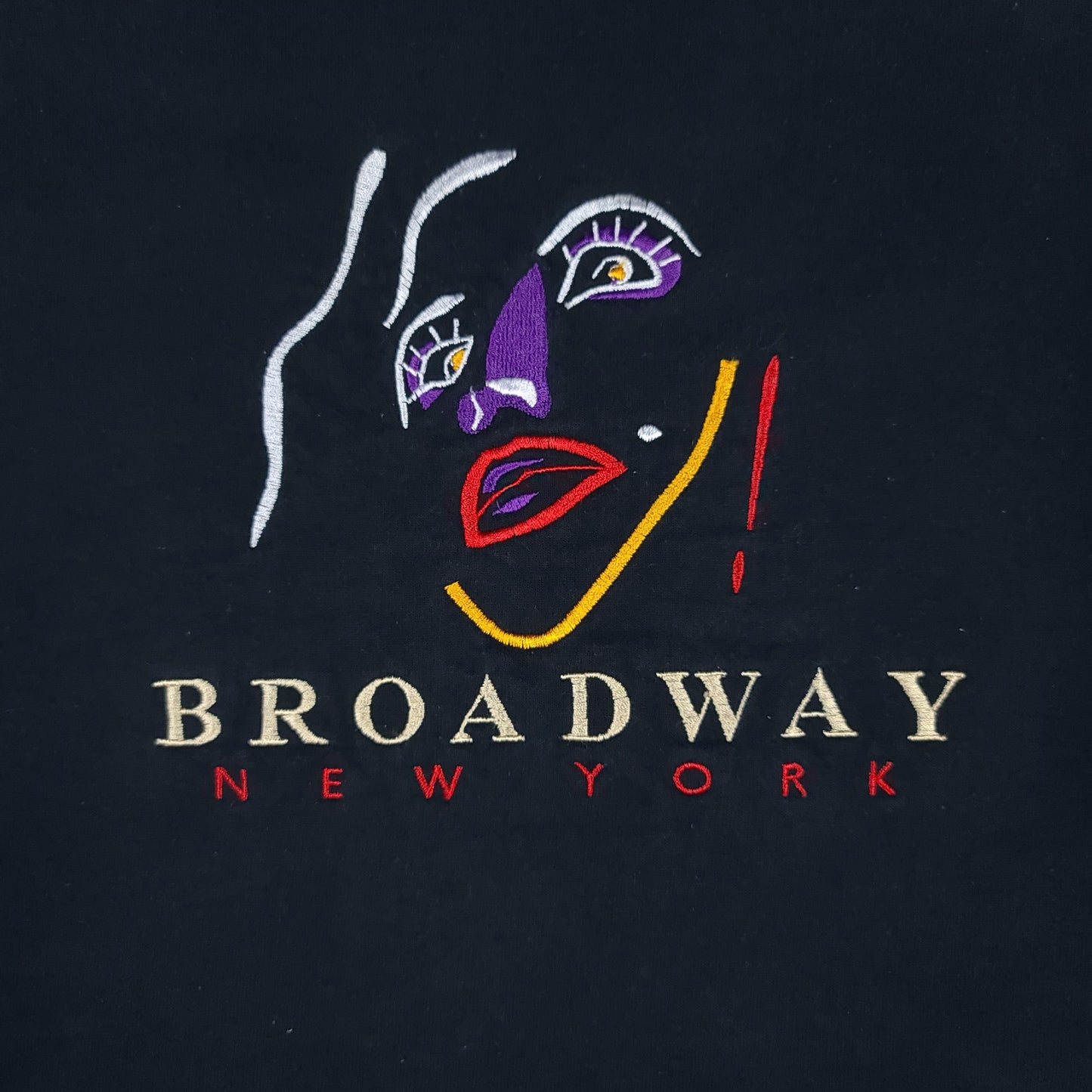 Broadway New York Black Embroidered Sweater
