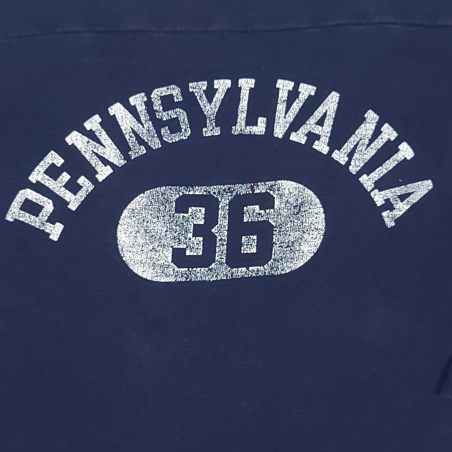 Vintage 80's Pennsylvania State University Navy Blue Raglan Tee