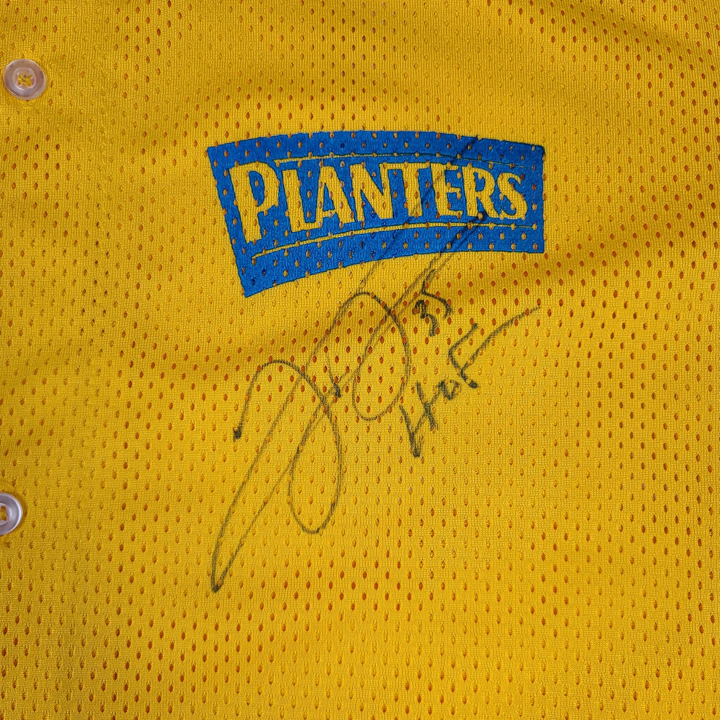 Frank Thomas Autographed Planters Yellow Baseball Jersey