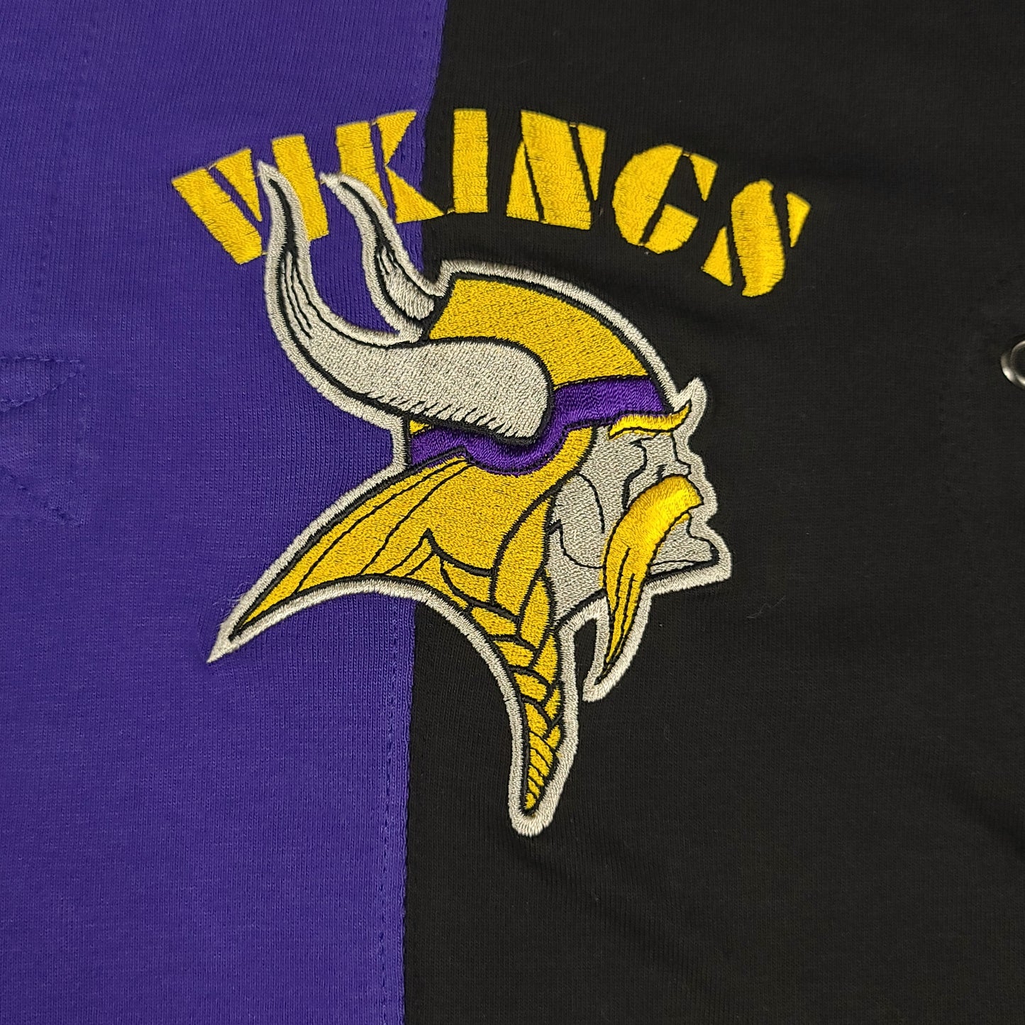 Vintage Minnesota Vikings Mirage Long Sleeve Polo