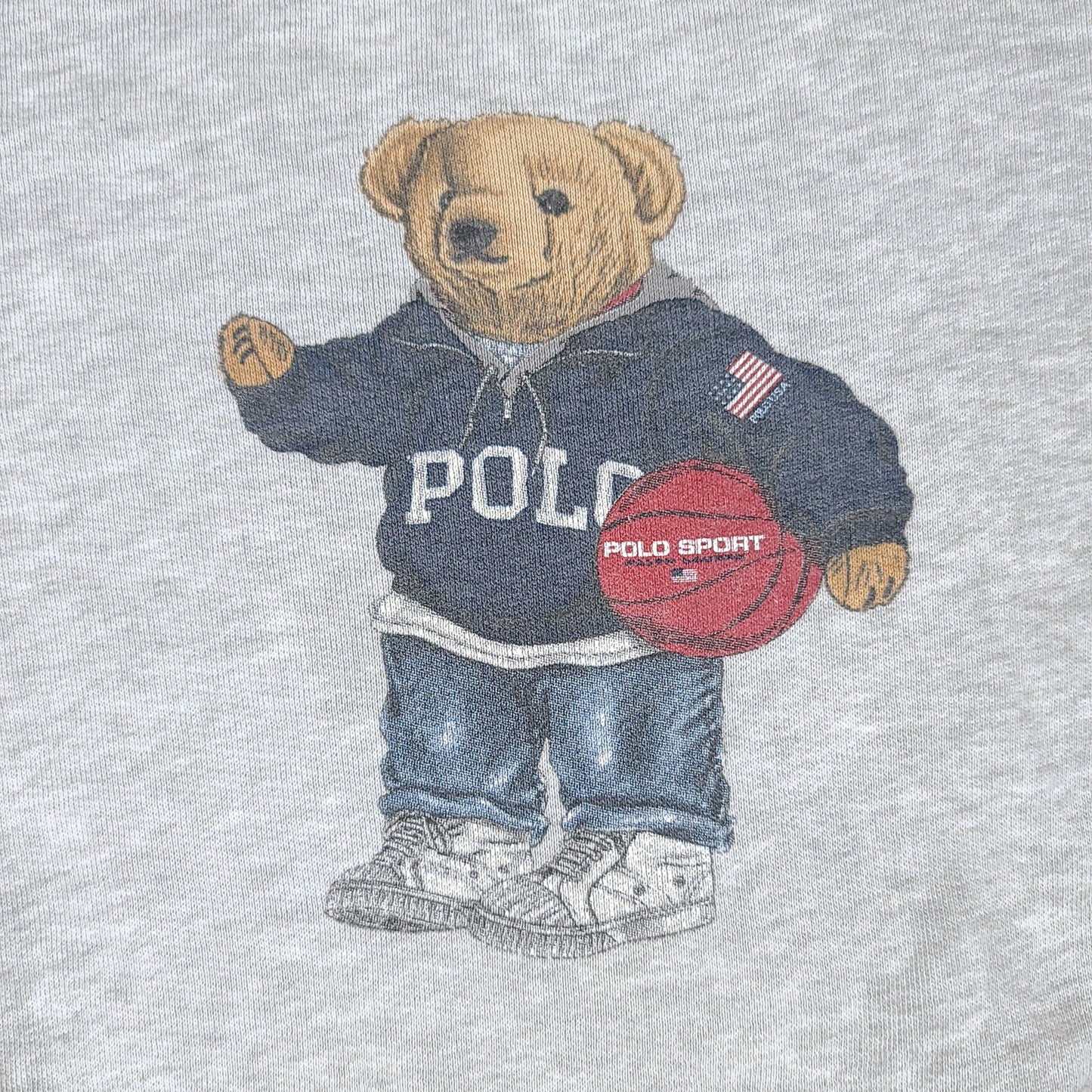 Vintage Polo Bear Ralph Lauren Basketball Youth Sweater